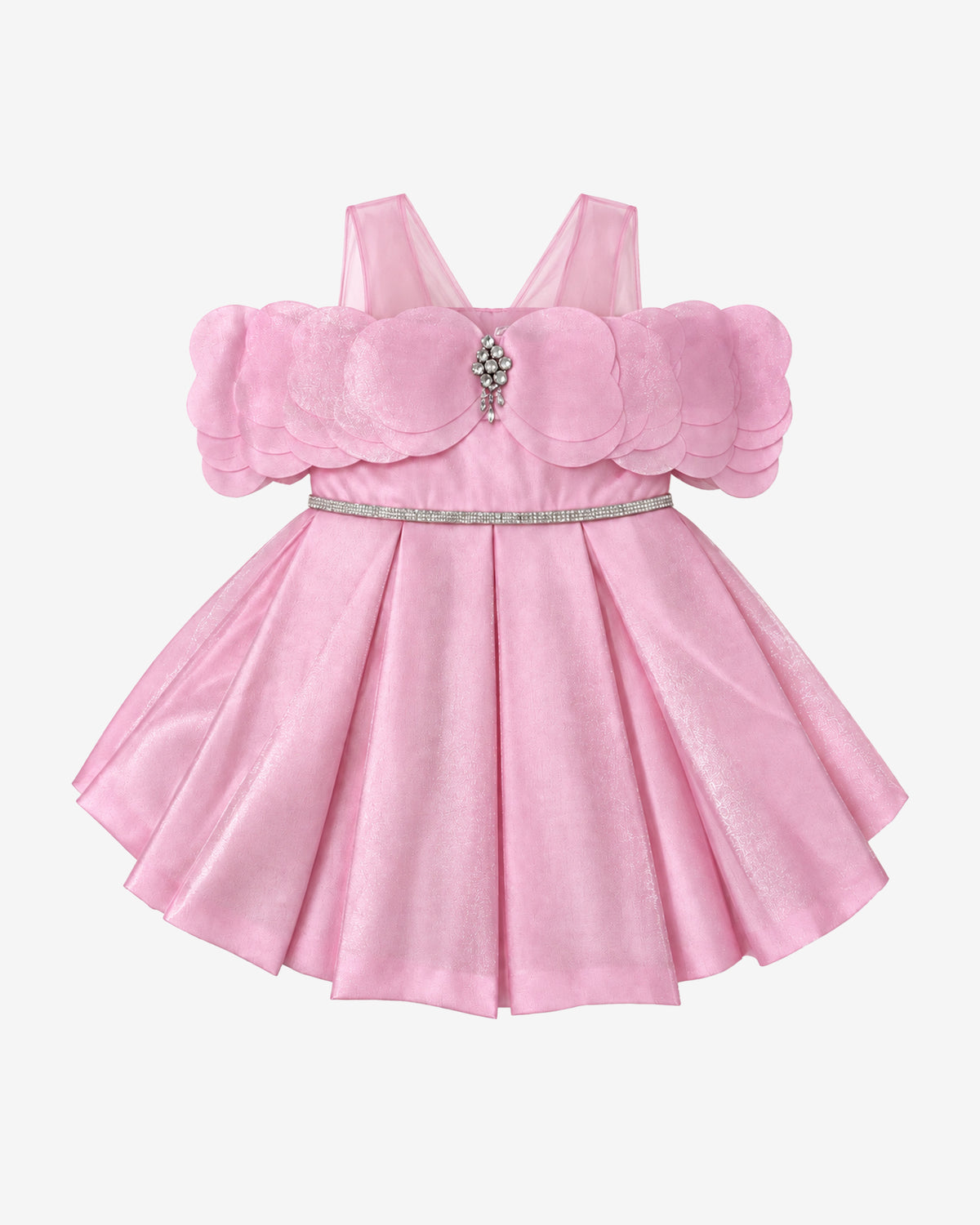 Nuberry Soft Mesh Baby Girl Party Frock | A Little Dress for Her Biggest Smiles