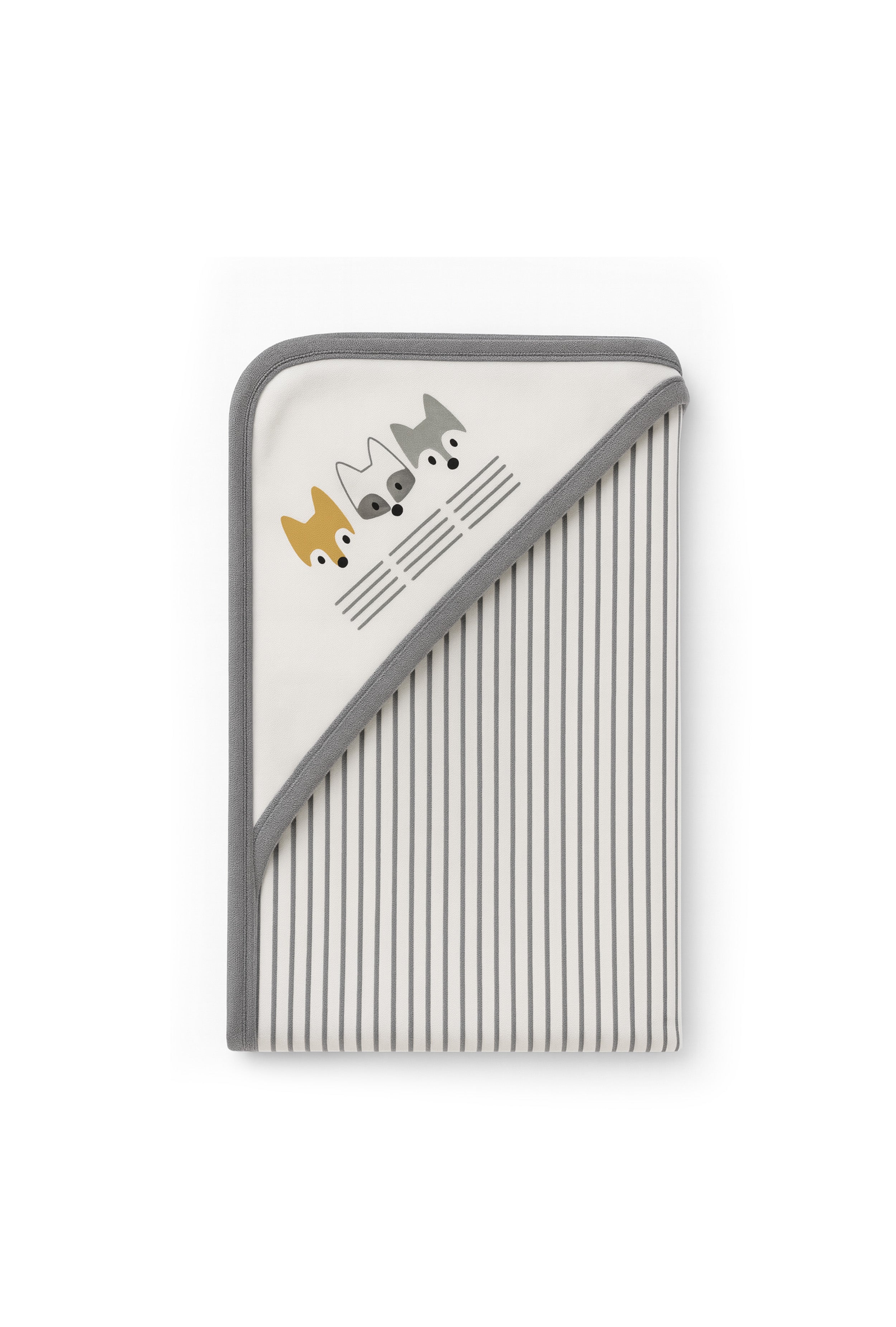 Nuberry Unisex Knitted Hooded Swaddle – Pack of 2 (Grey)