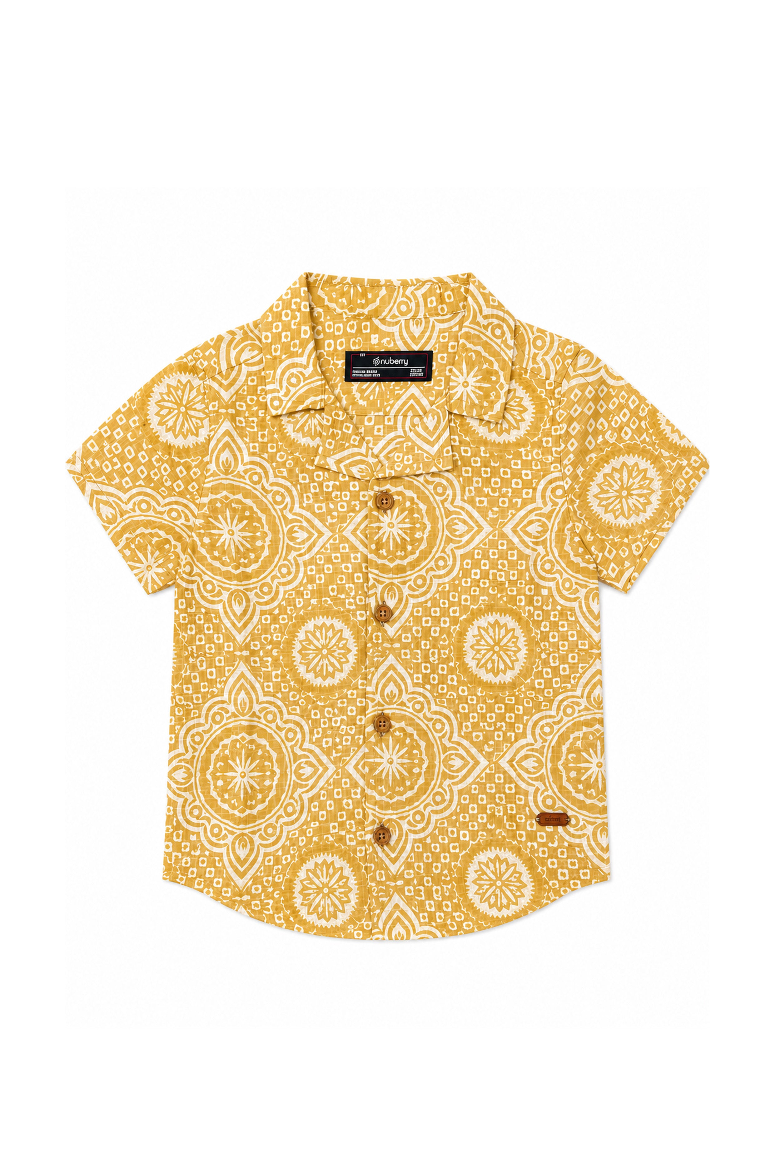 Nuberry Boys Half Sleeve Shirt | Colorful Prints for Endless Fun