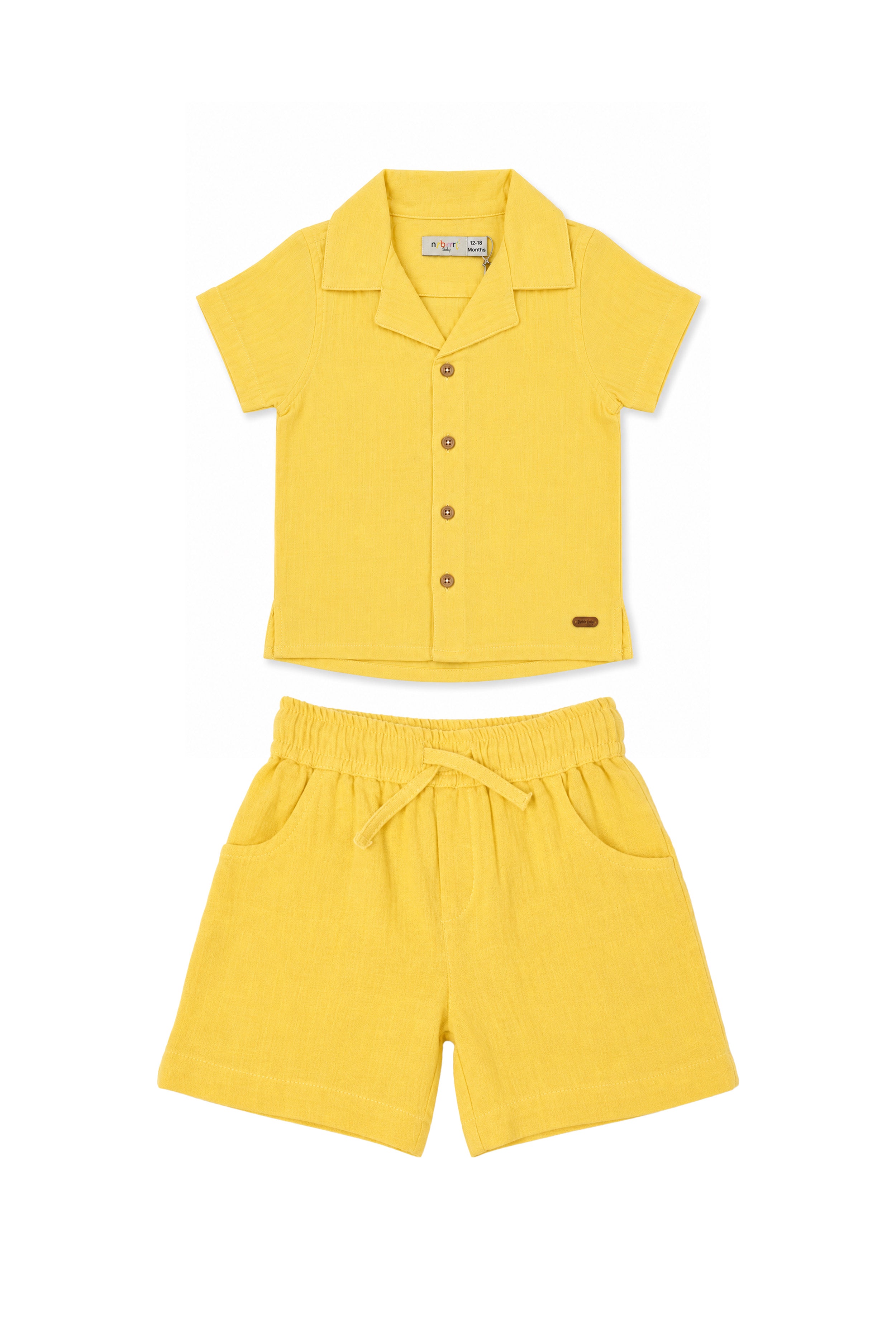 Nuberry Muslin Jabla Half Sleeve & Shorts | Soft Hugs for Your Little One
