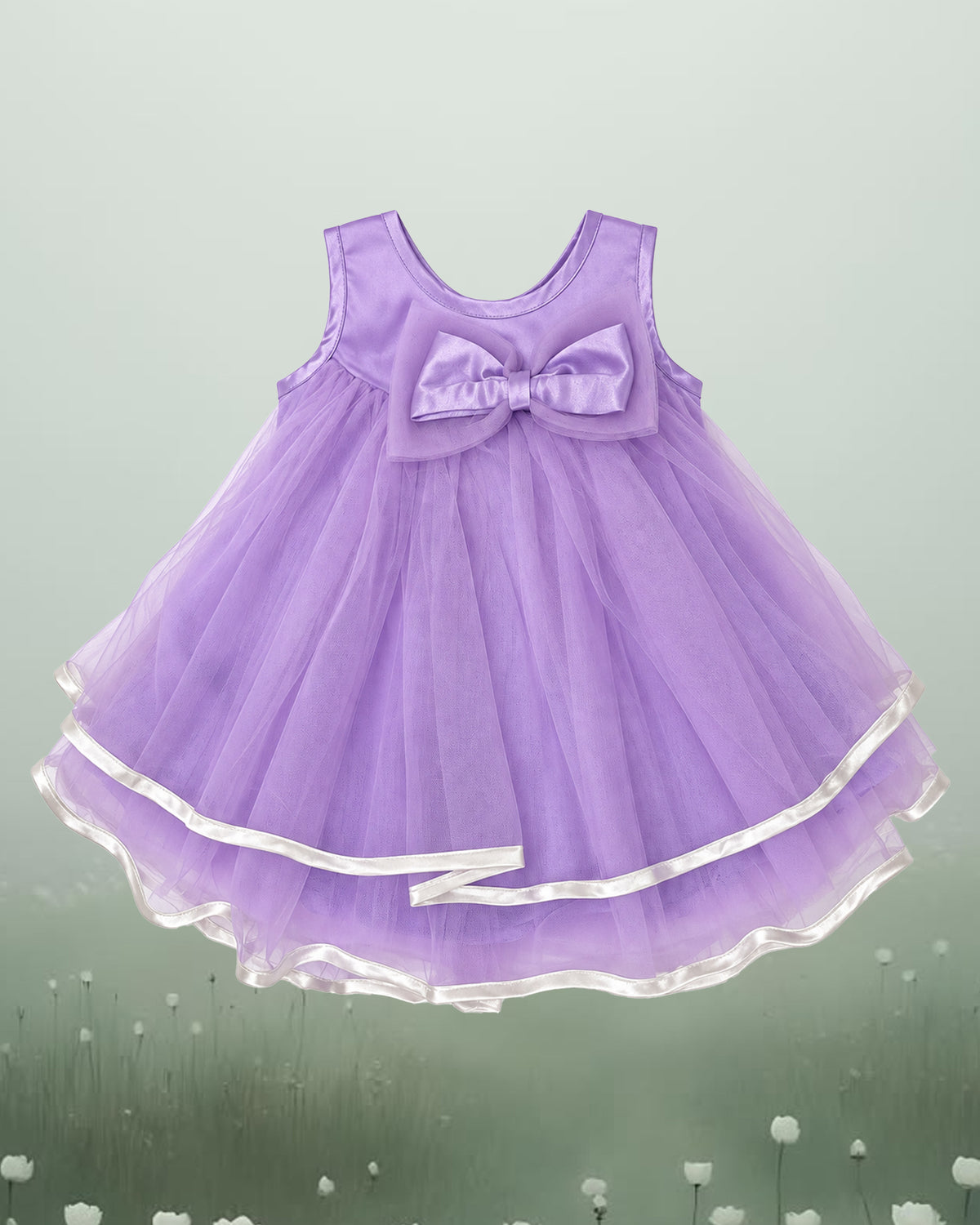 Nuberry Soft Mesh Baby Girl Party Frock | A Little Dress for Her Biggest Smiles