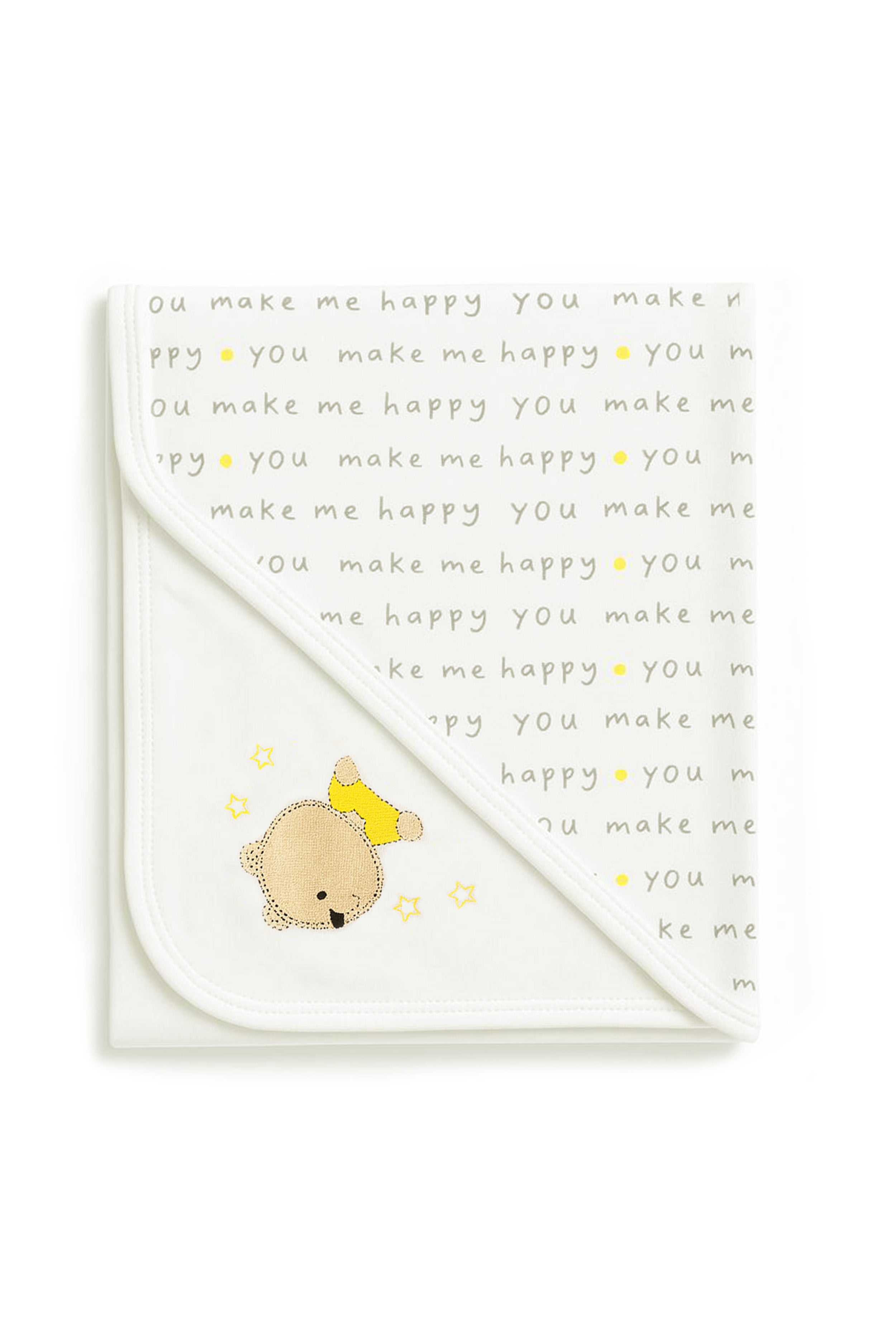 Nuberry Unisex Knitted Hooded Swaddle – Pack of 2 (Navy)