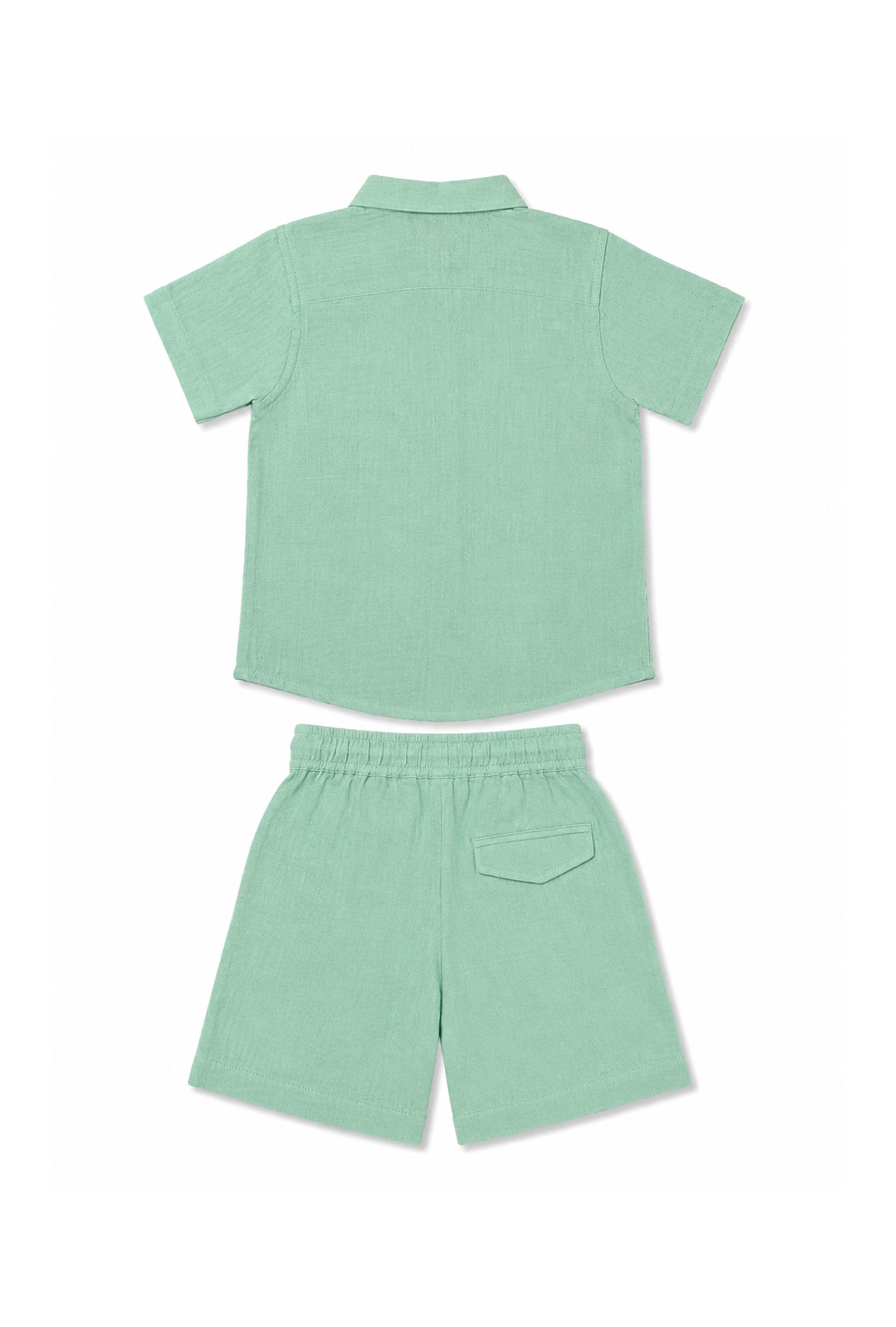 Nuberry Muslin Jabla Half Sleeve & Shorts | Soft Hugs for Your Little One