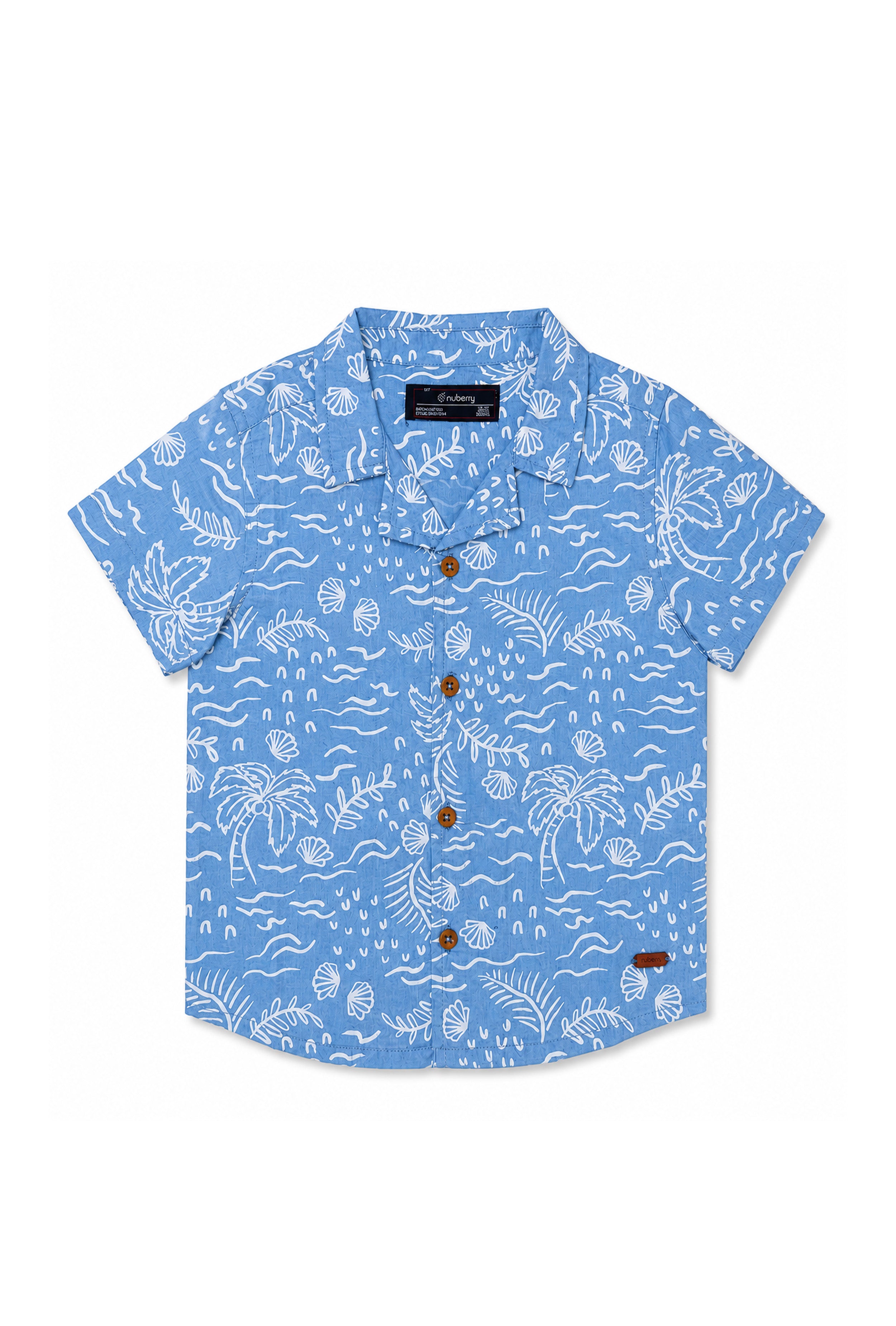 Nuberry Boys Half Sleeve Shirt | Colorful Prints for Endless Fun