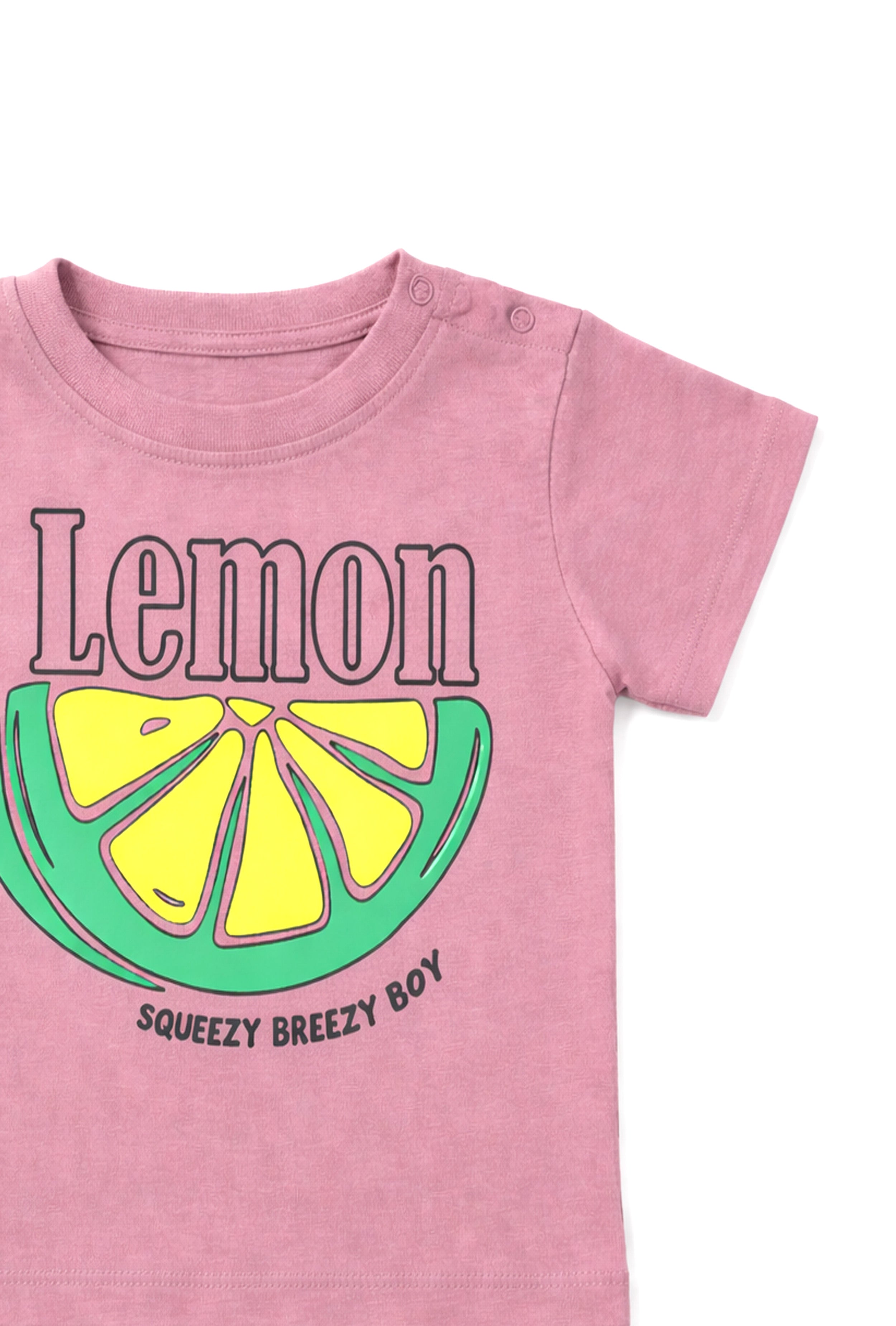 Fresh Twist on Style | Nuberry Boy Lemon Printed T-Shirt