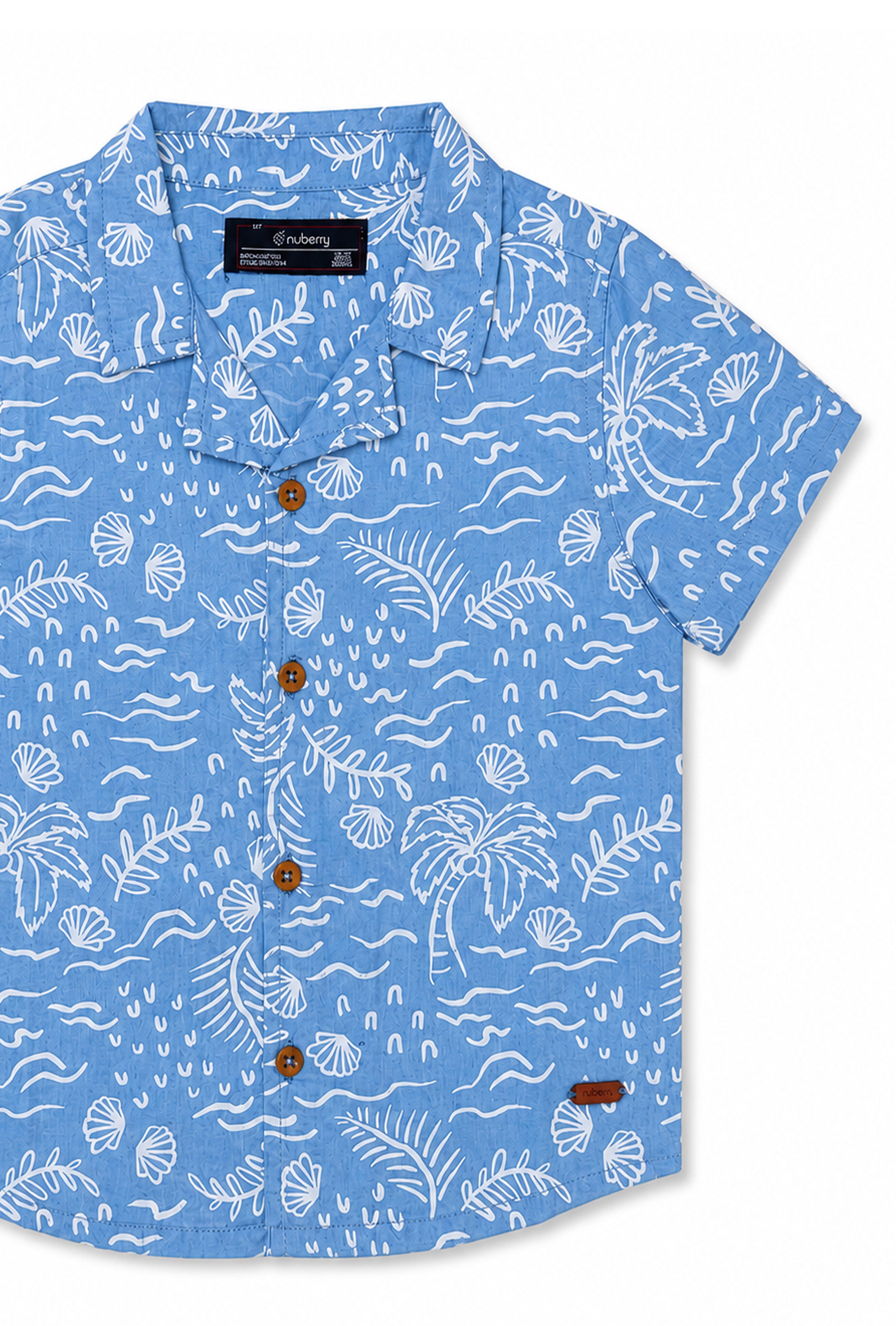 Nuberry Boys Half Sleeve Shirt | Colorful Prints for Endless Fun