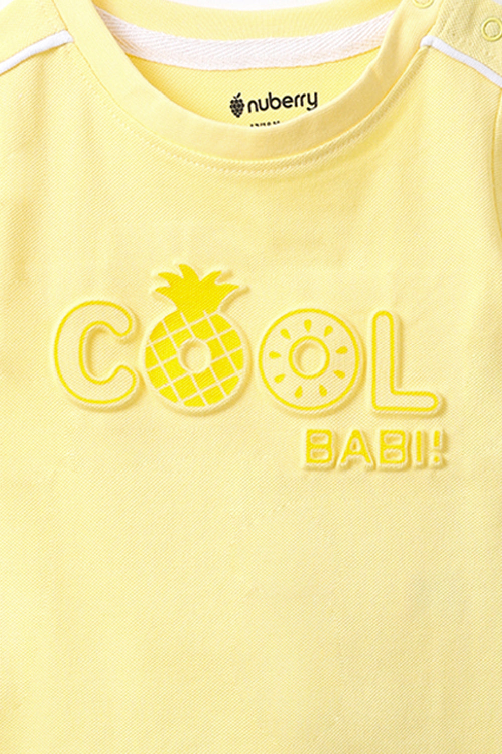 NUBERRY KIDS BOY-T-SHIRT-CASUAL ROUND NECK HALF SLEEVE YELLOW