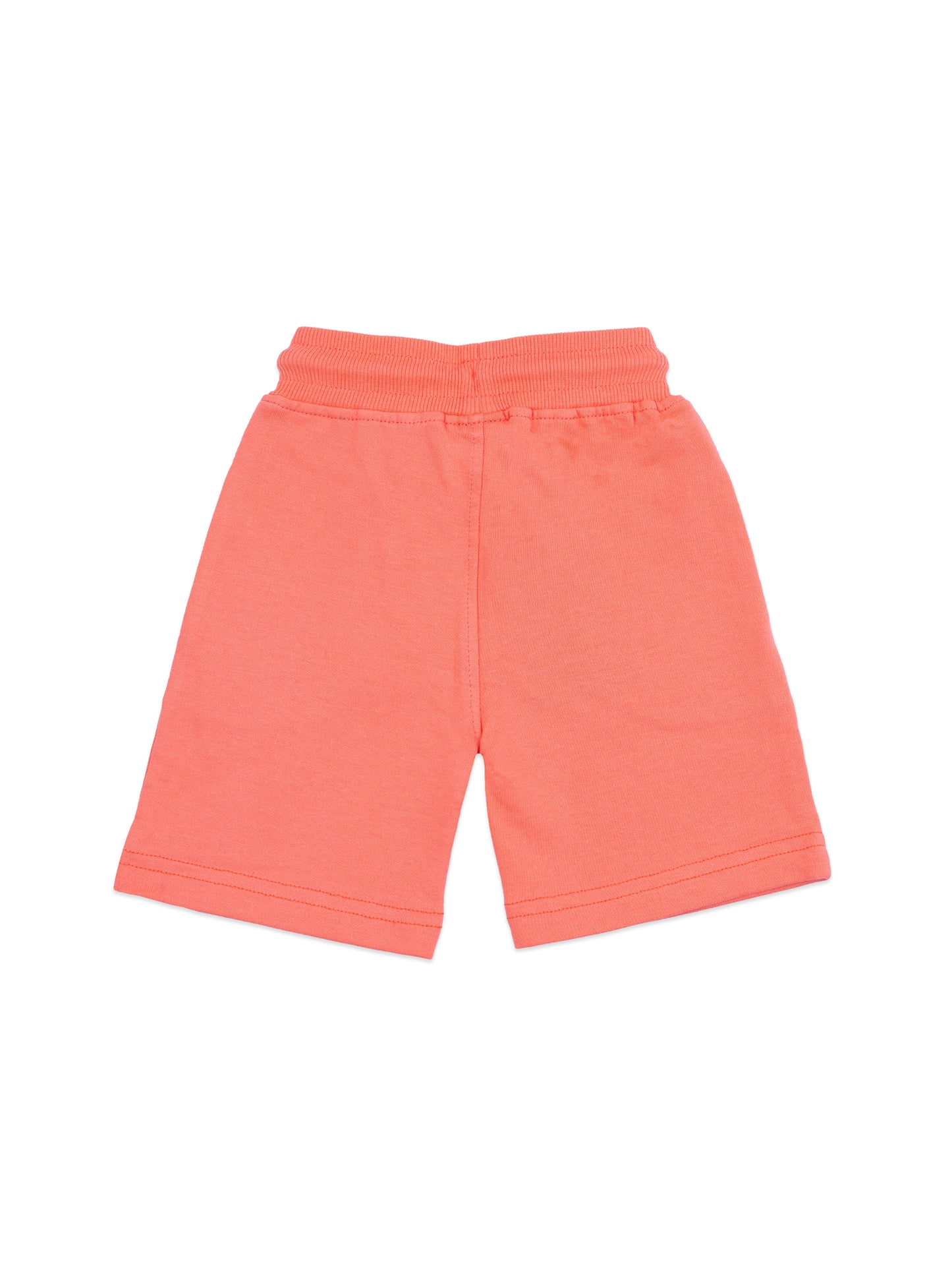 Boys Orange Cotton Knit Shorts