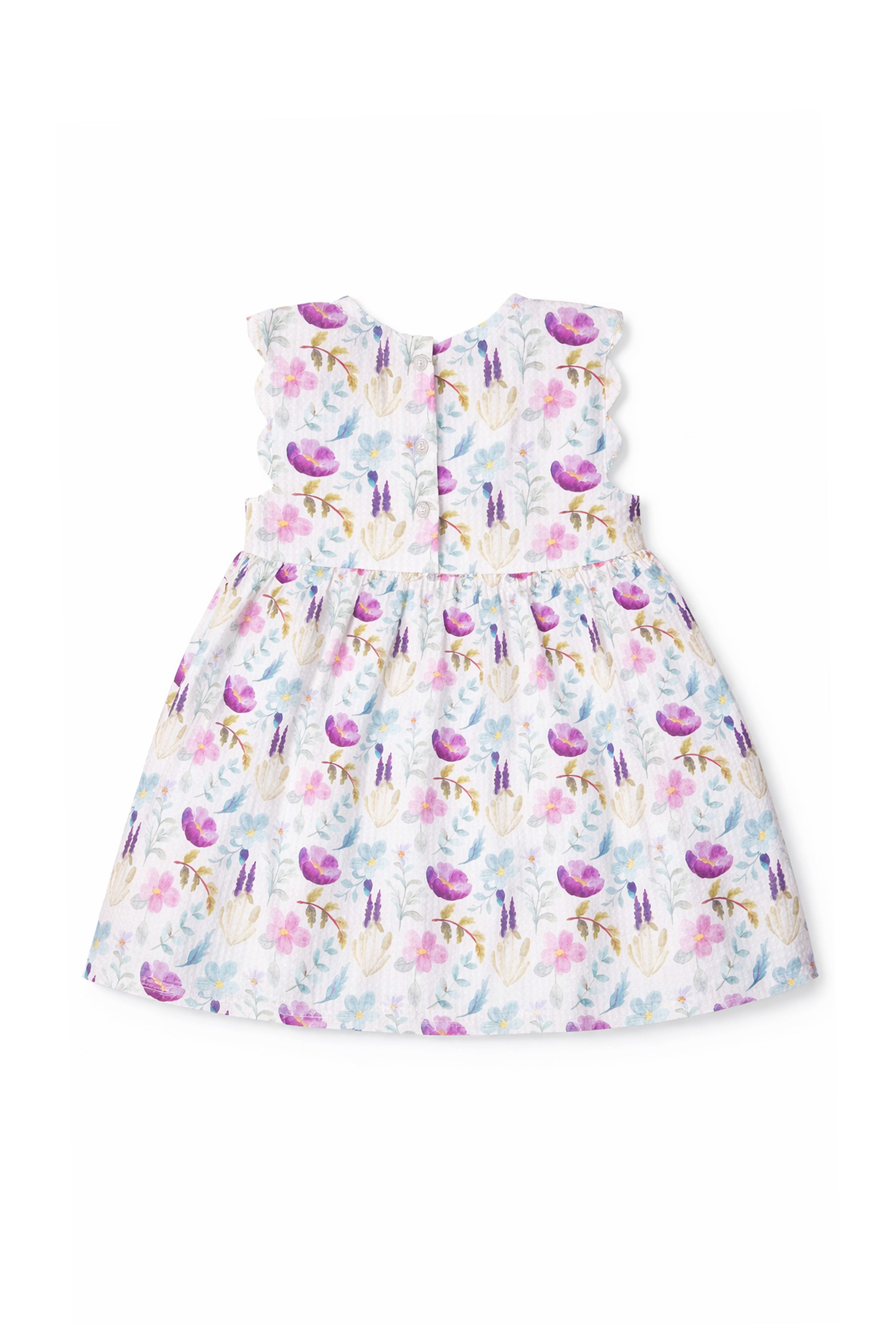 Every Stitch Made with Love | Gentle Floral Dress for Girls