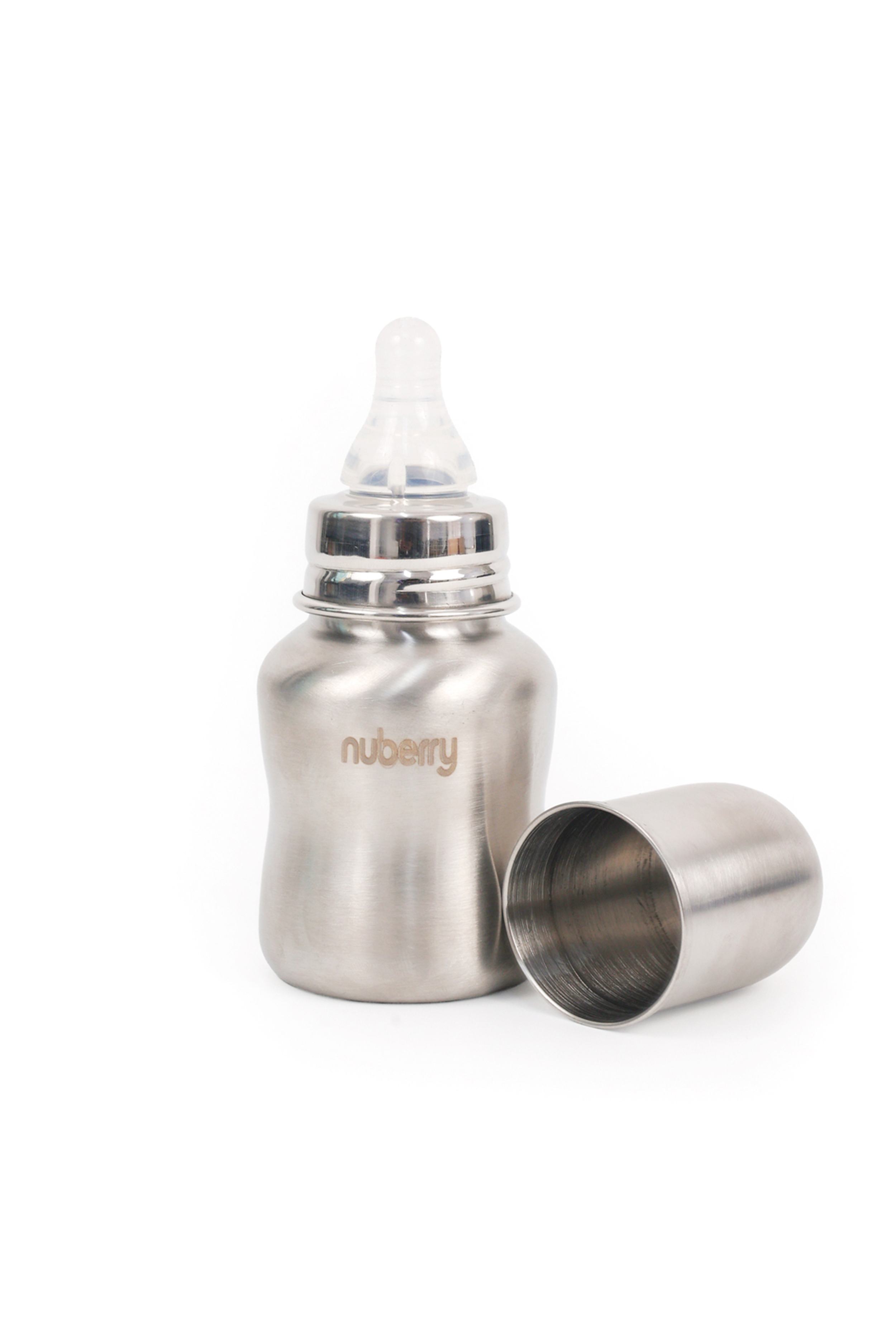 Nuberry Kids Baby Care – Steel Feeding Bottle (Regular Neck)
