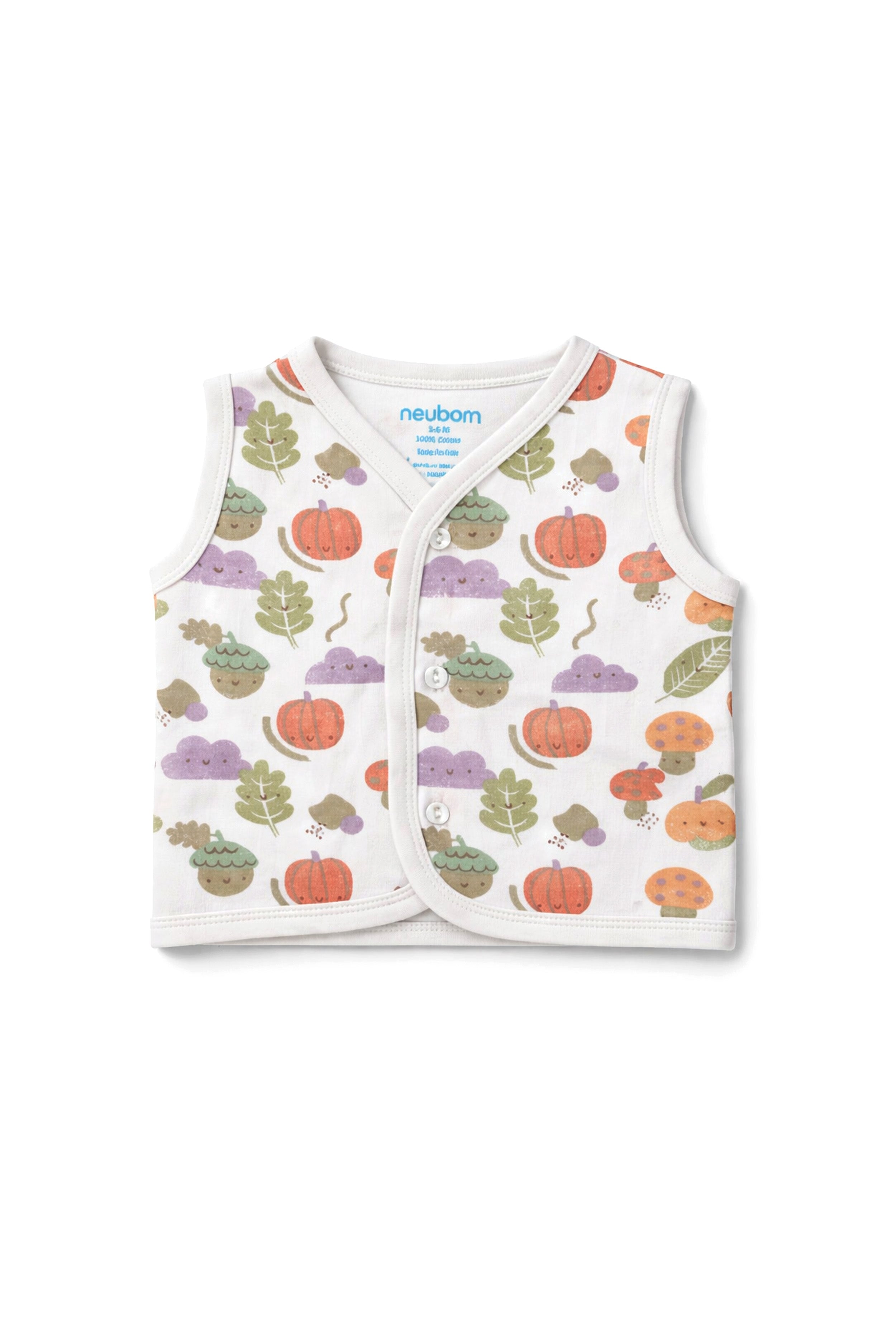 Nuberry Unisex Baby Open Vest (Pack of 3)