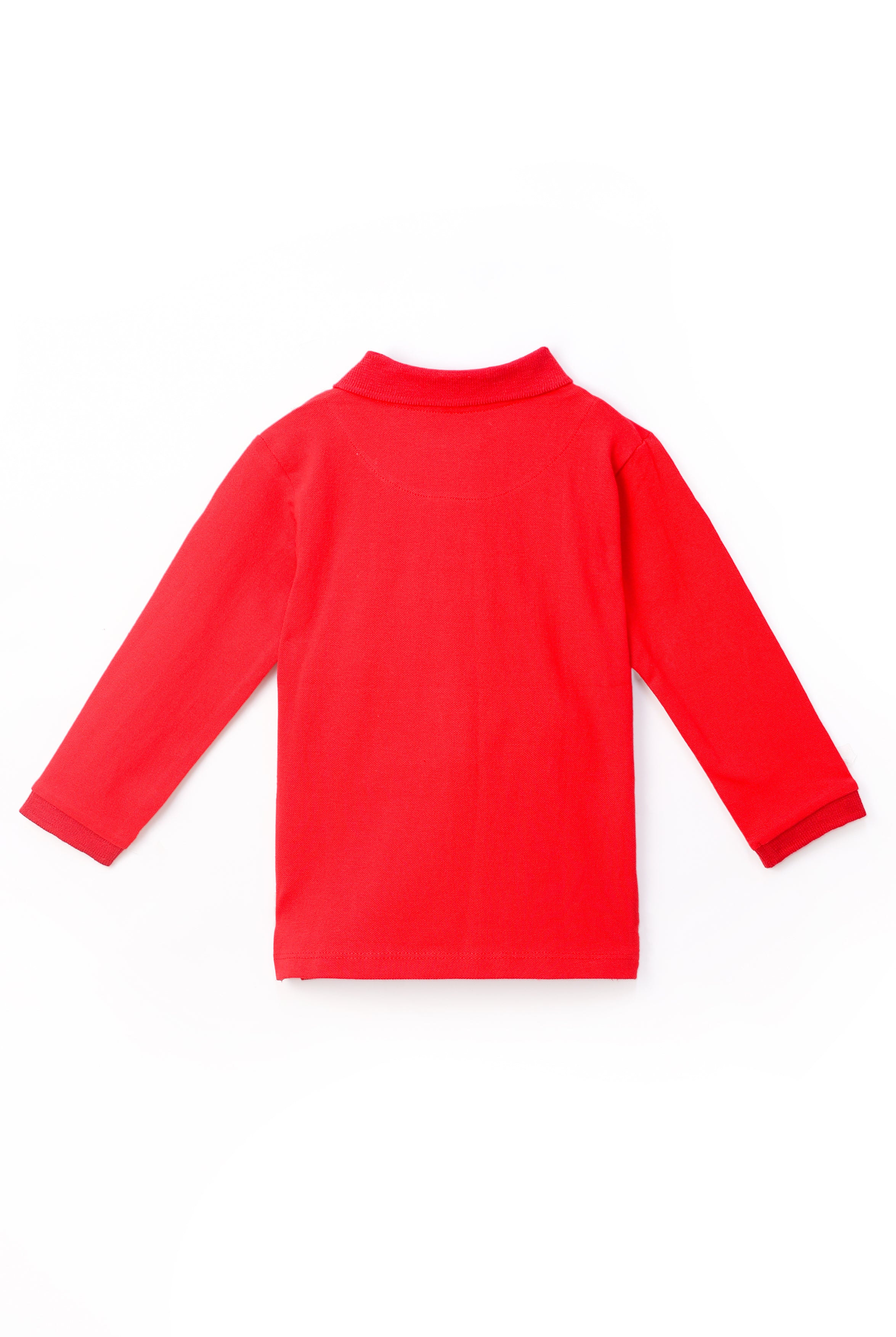 NUBERRY KIDS BOY-T-SHIRT-POLO-FULL SLEEVE RED