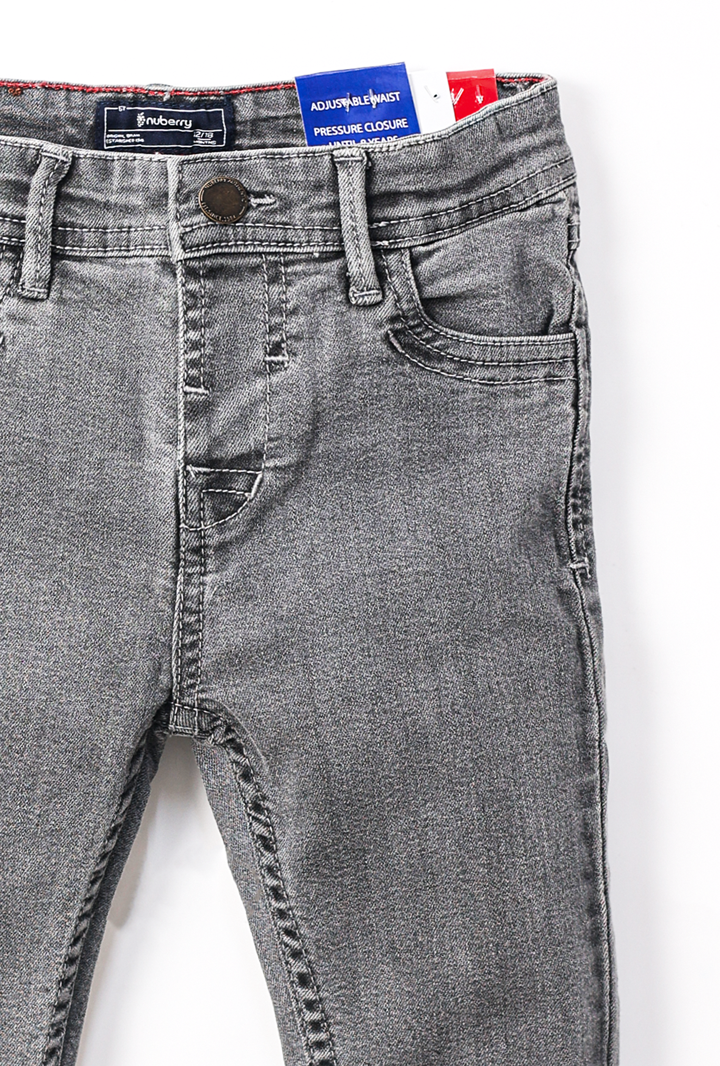 NUBERRY BOY DENIM PANT GRAY