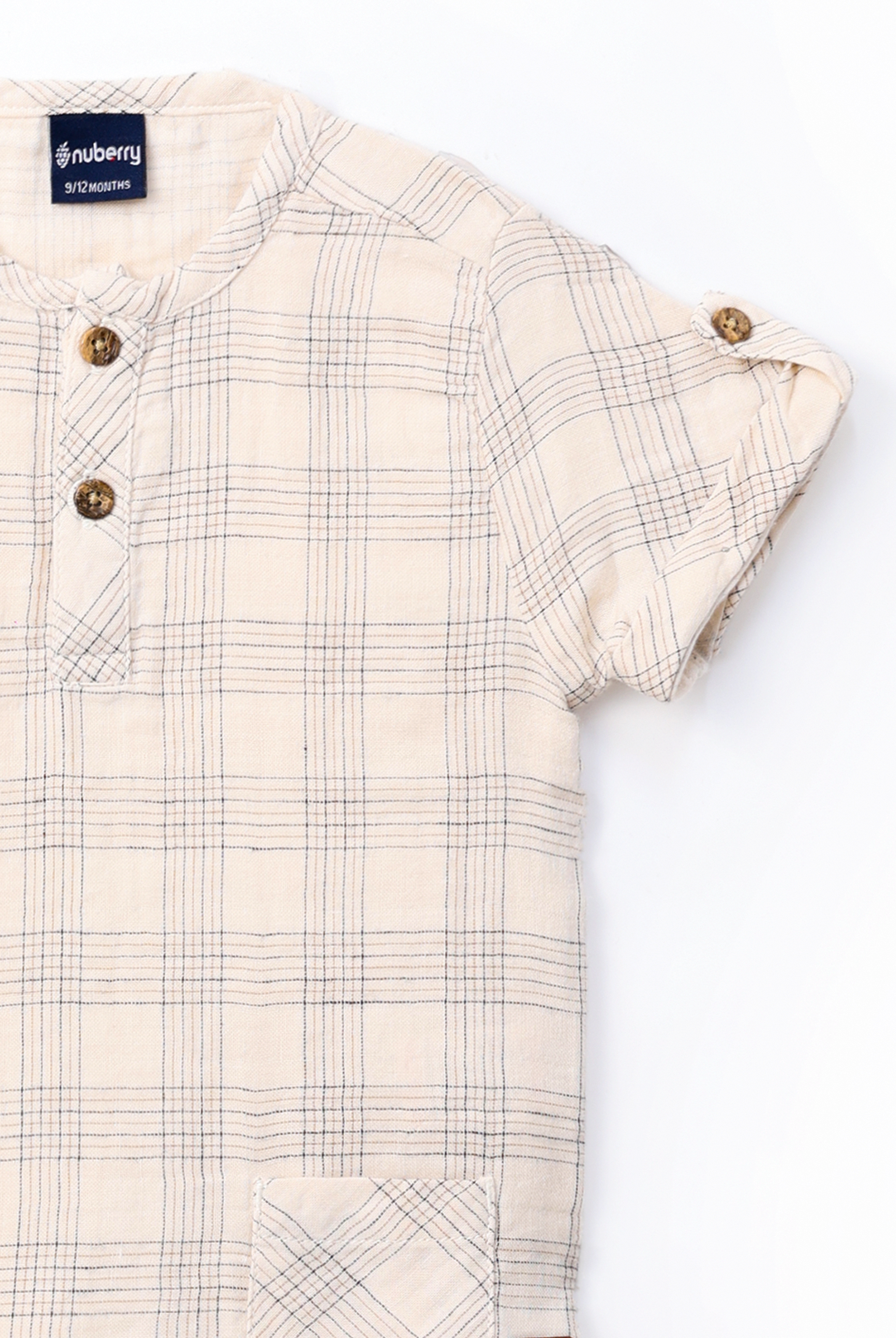 NUBERRY KIDS BOY-KURTA SHIRT-HALF SLEEVE