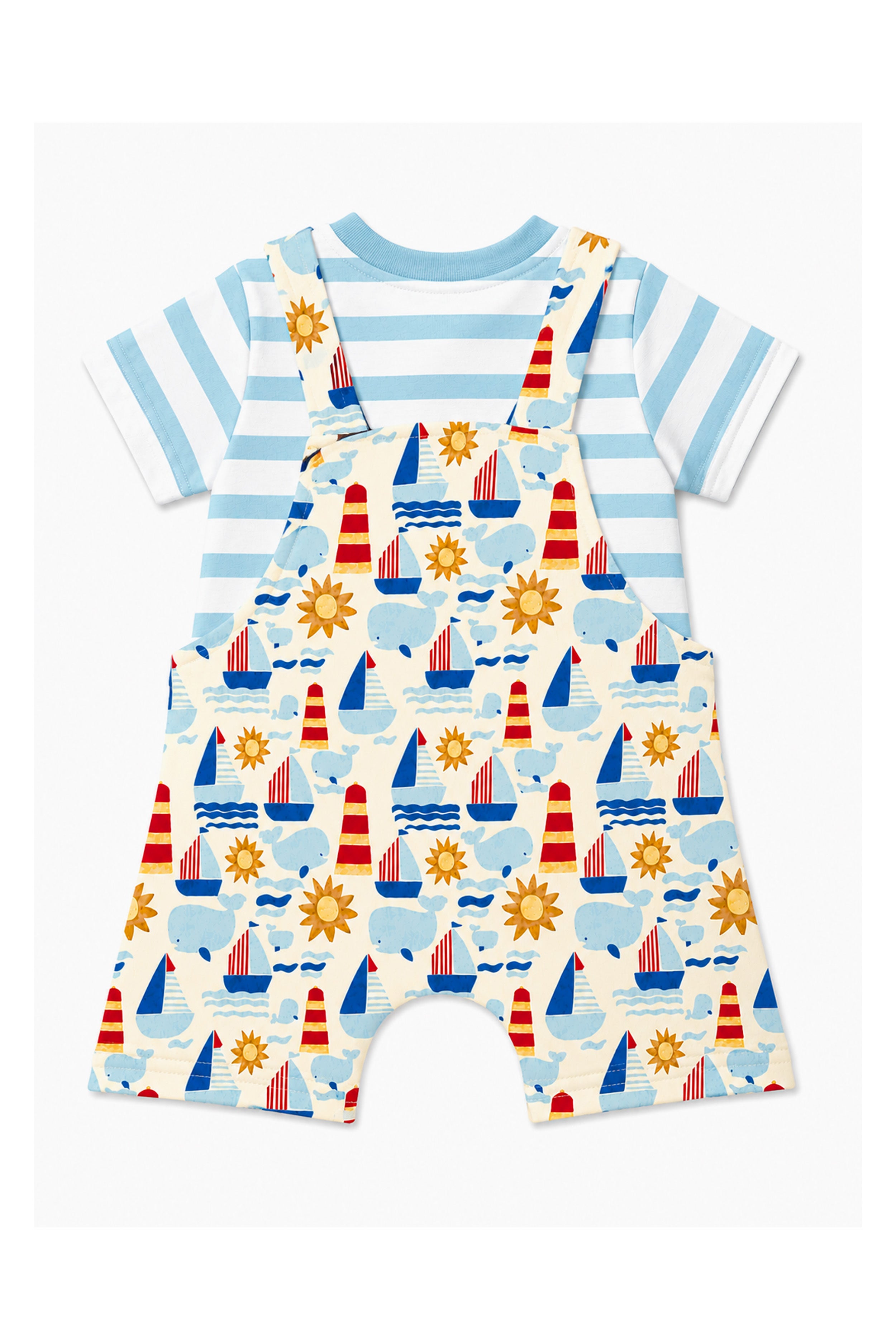Nuberry Boys Dungaree | Soft & Breathable | Multicolor