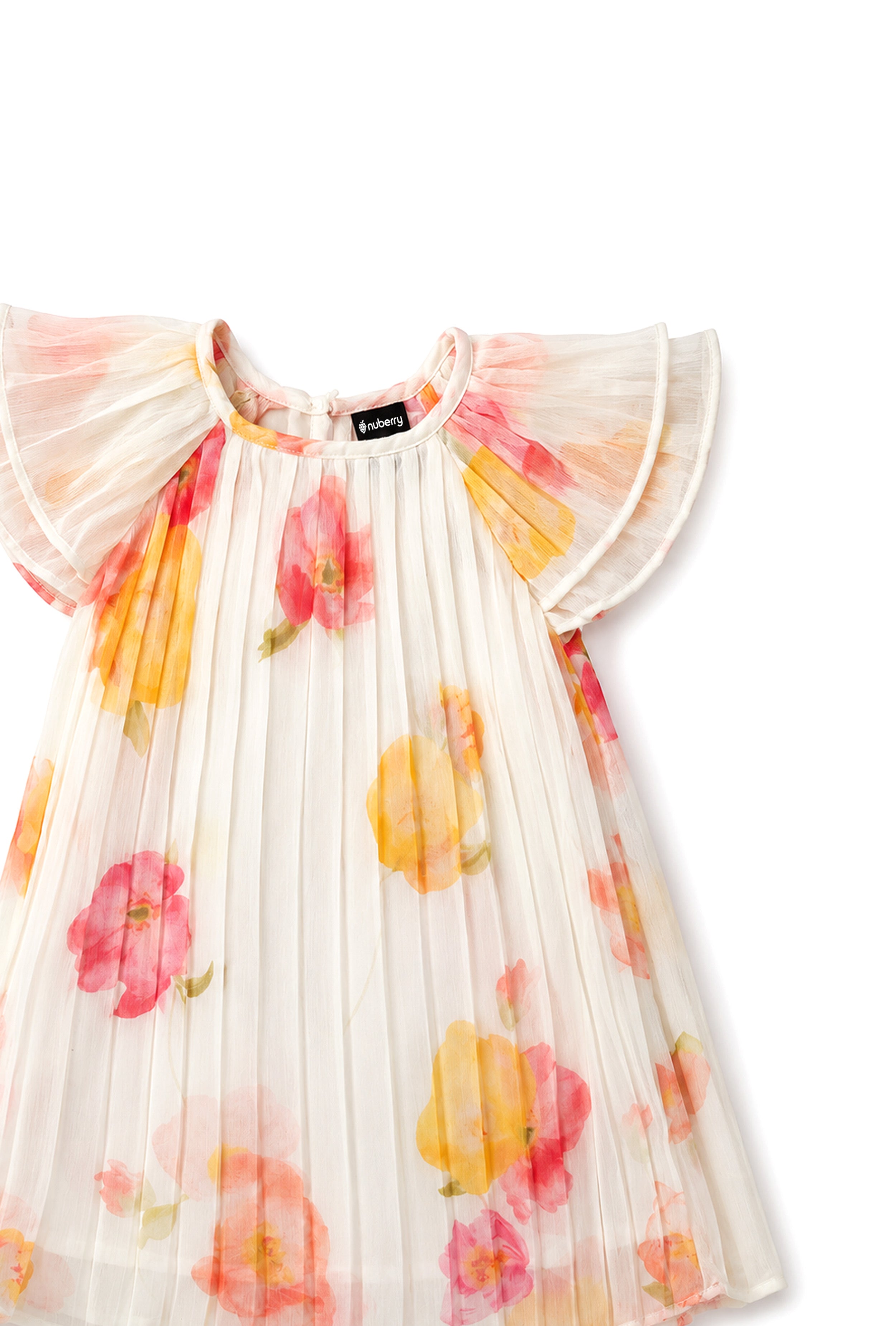 Nuberry Girls Pleated Dress | Elegant Style, Soft Comfort & Everyday Charm