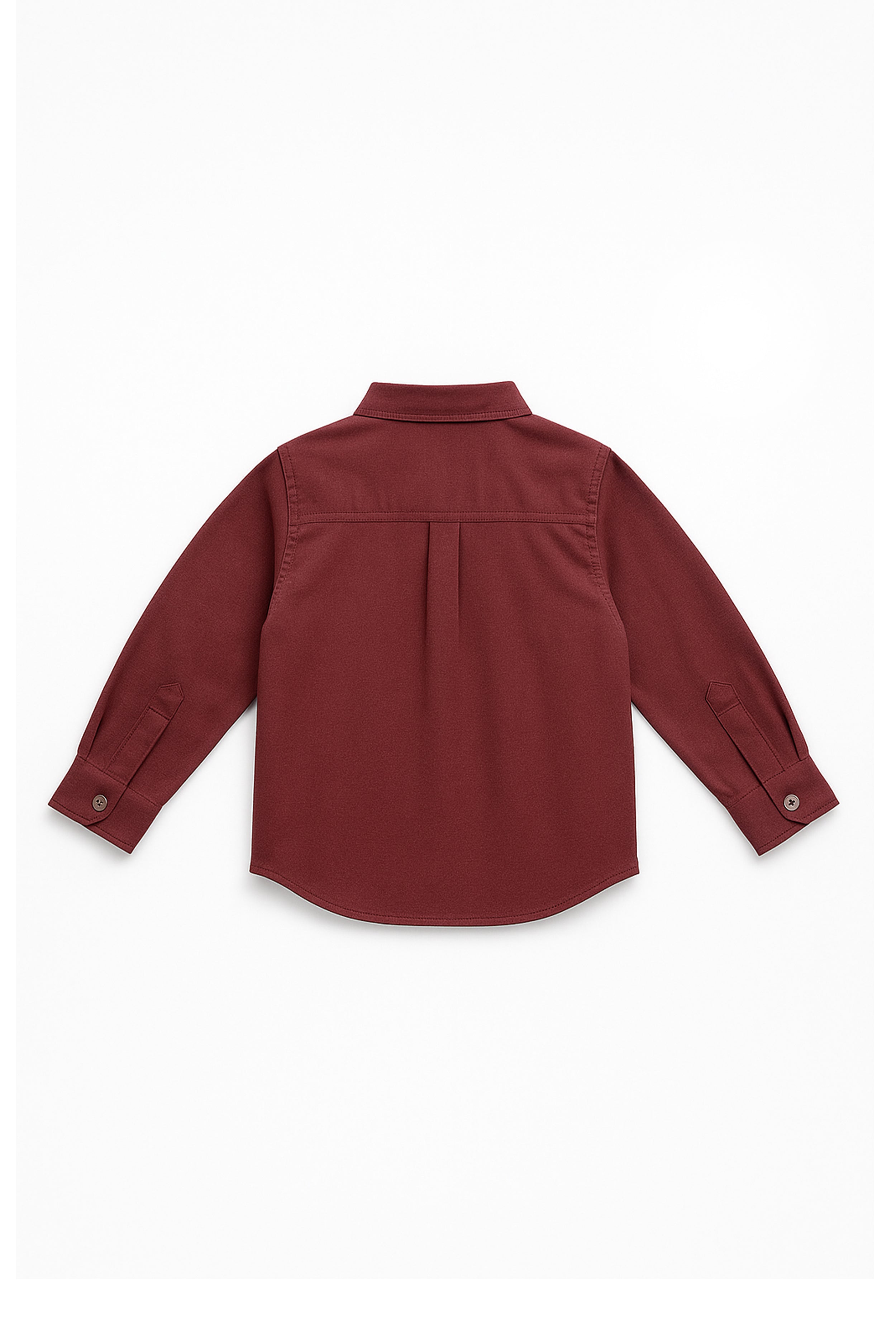 Nuberry Boys Solid Full Sleeve Shirt