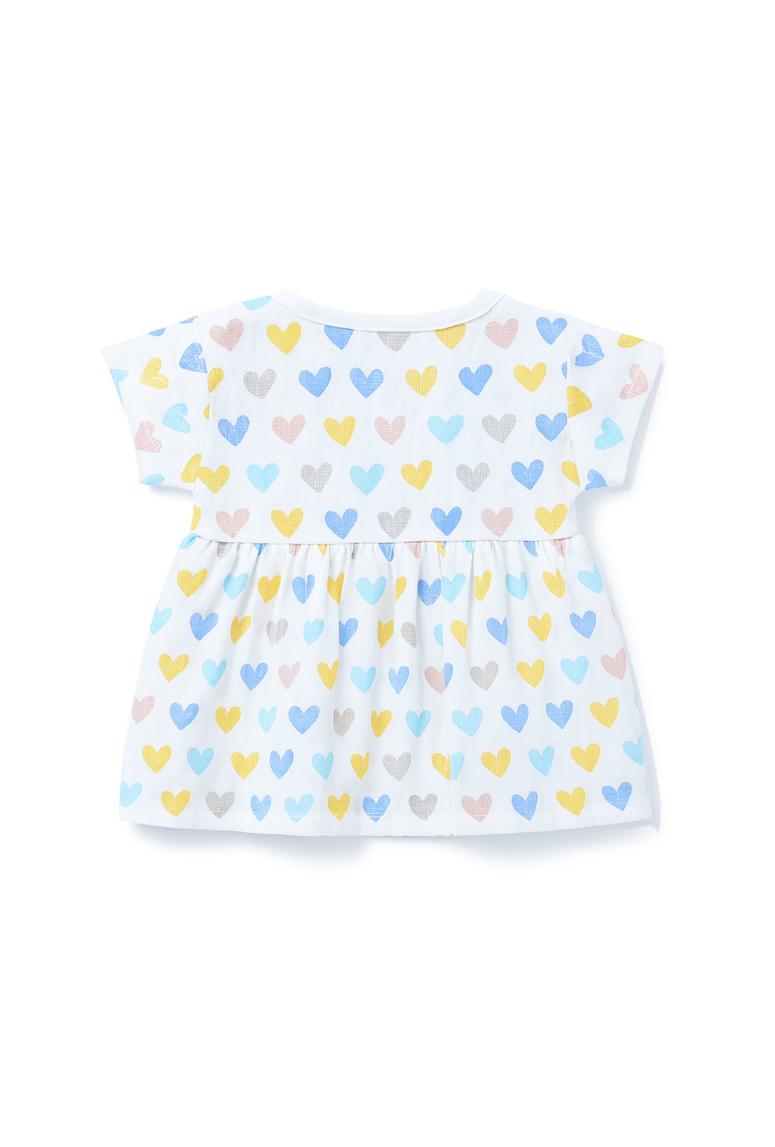 Nuberry Soft Muslin Half Sleeve Frock - Neubaby Stores