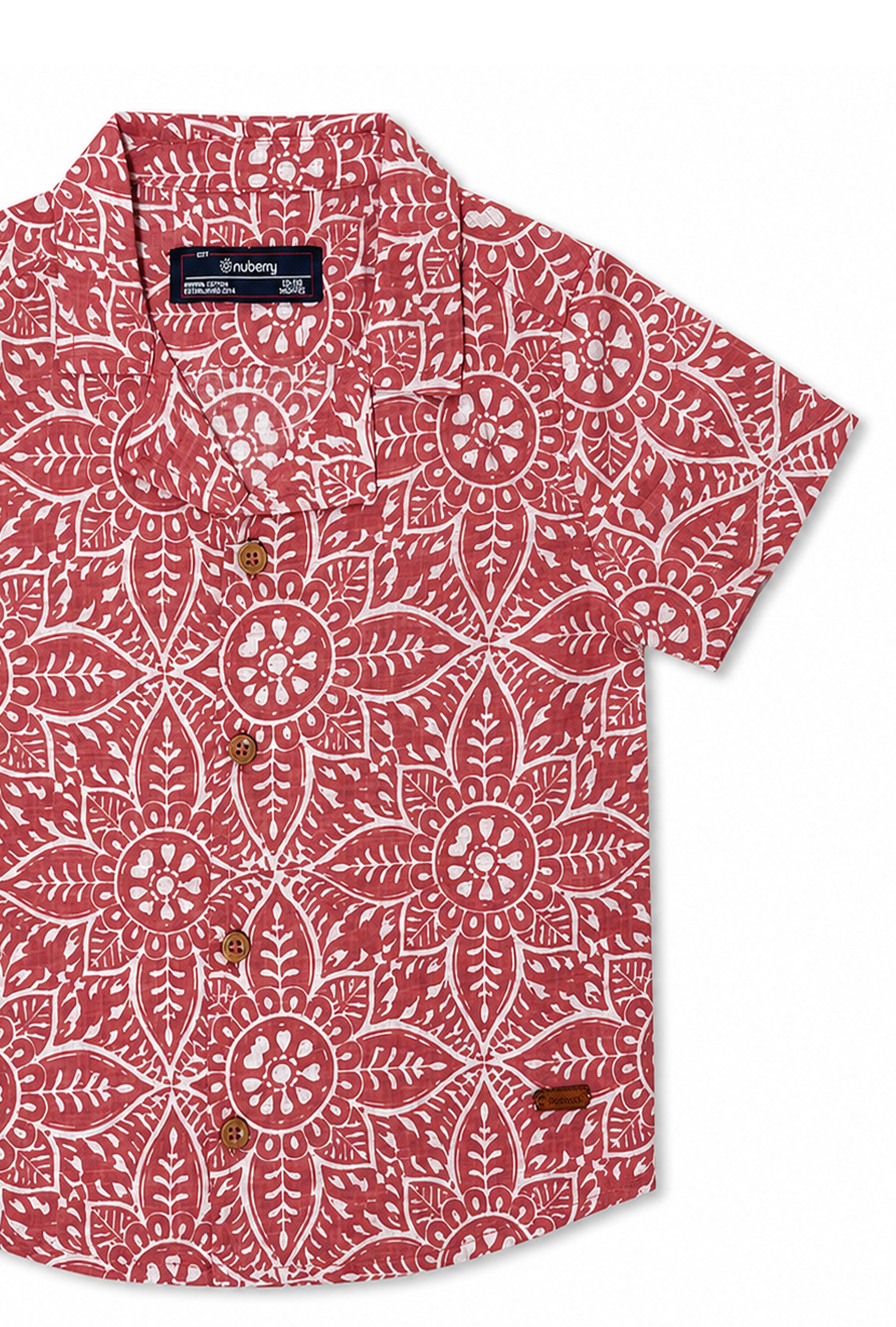 Nuberry Boys Half Sleeve Shirt | Colorful Prints for Endless Fun