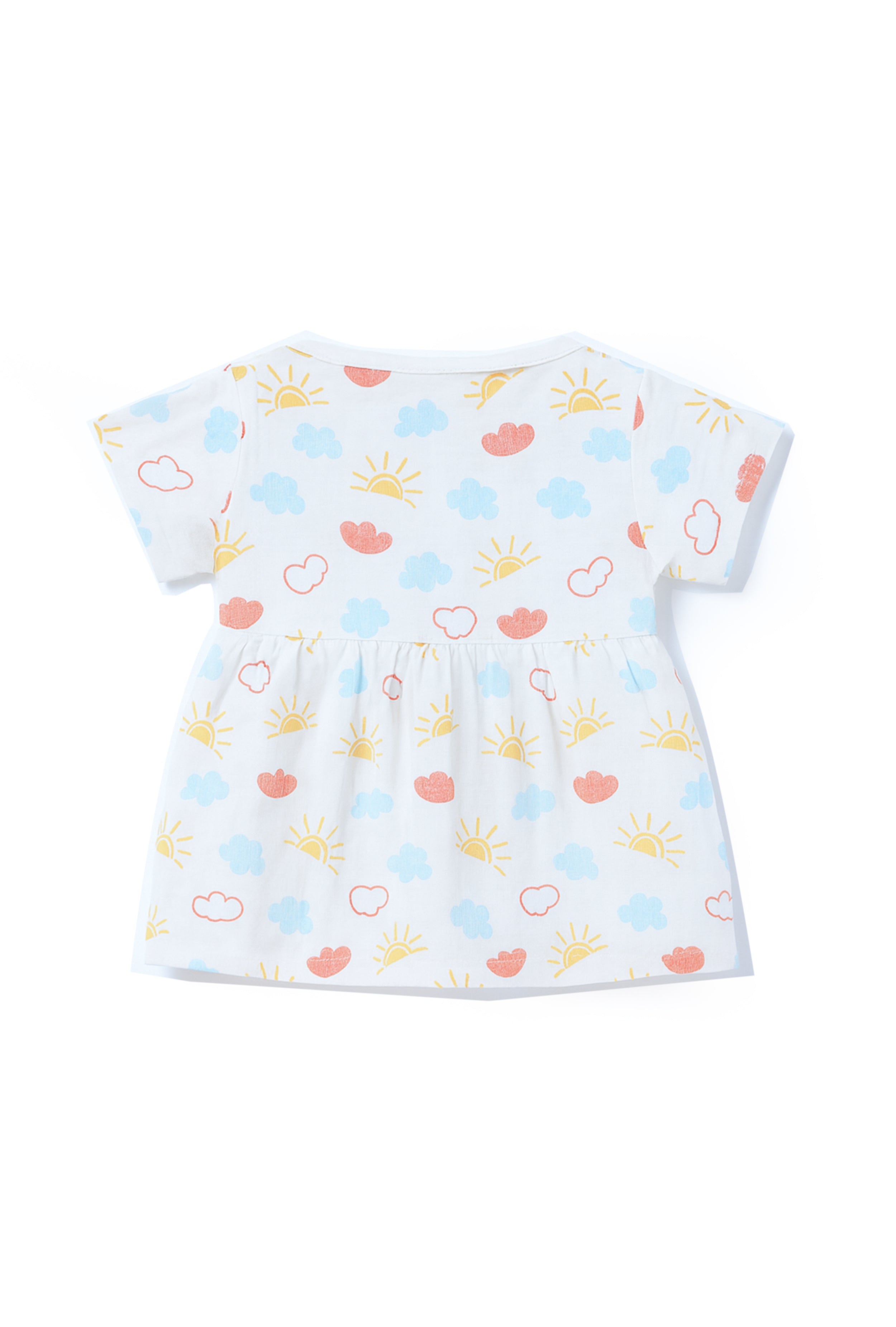 Nuberry Soft Muslin Half Sleeve Frock - Neubaby Stores