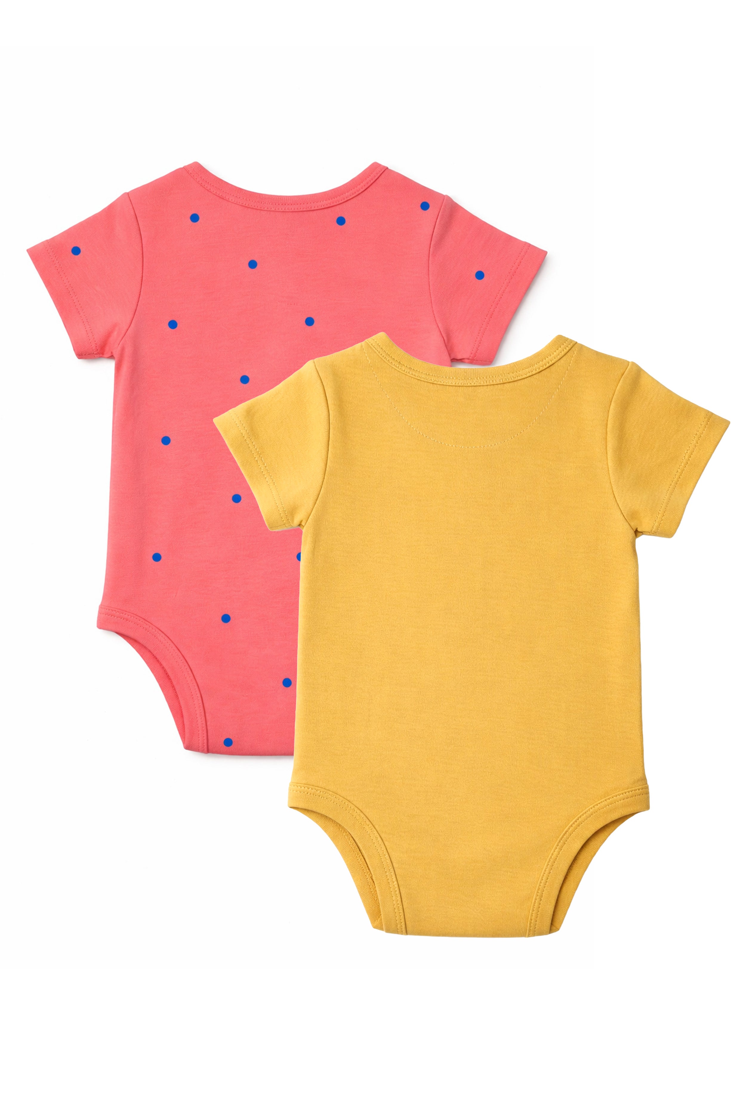 Gentle on Baby Skin | Trusted by Parents | Nuberry Unisex Bodysuit Set of 2