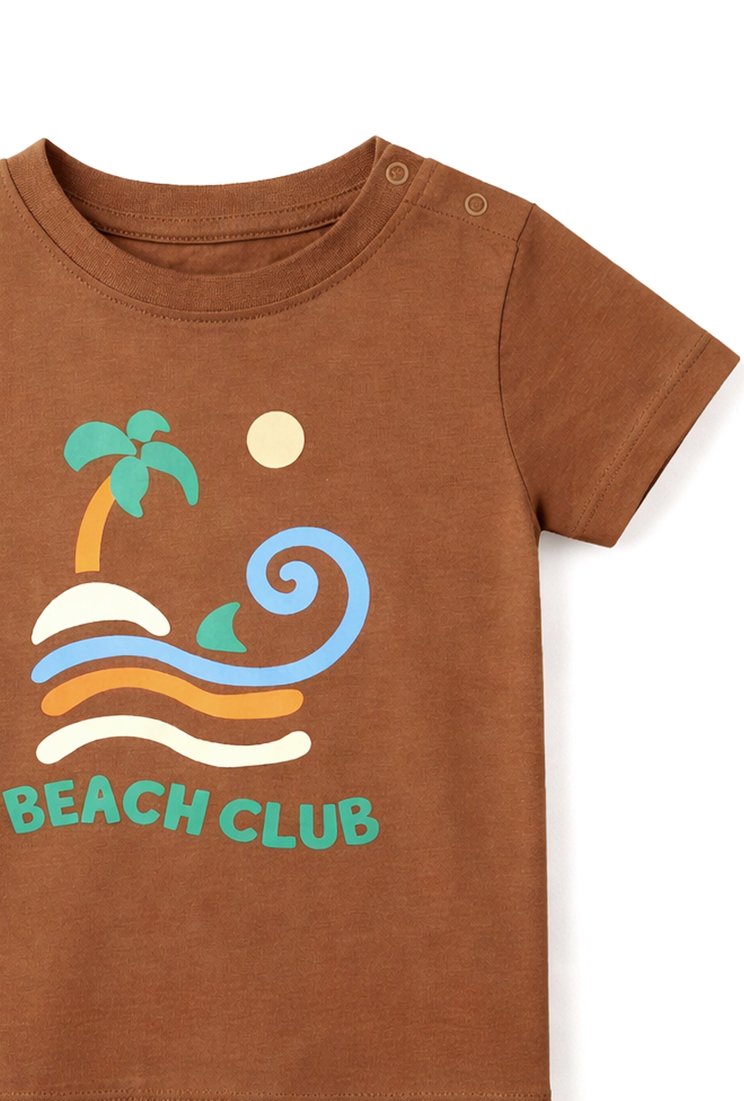 Nature-Inspired Cool | Nuberry Boy | Text Printed | T-Shirt | Brown