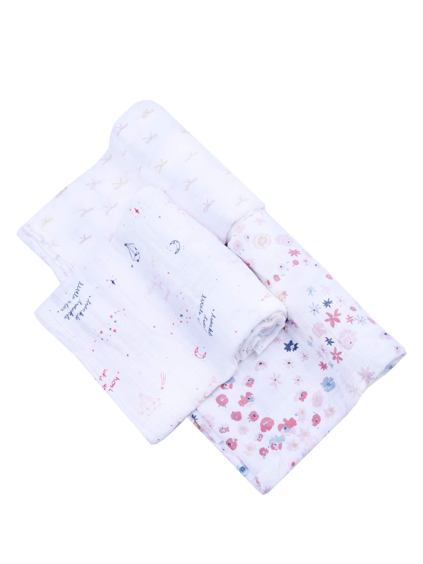 Set of 3 Muslin Swaddles