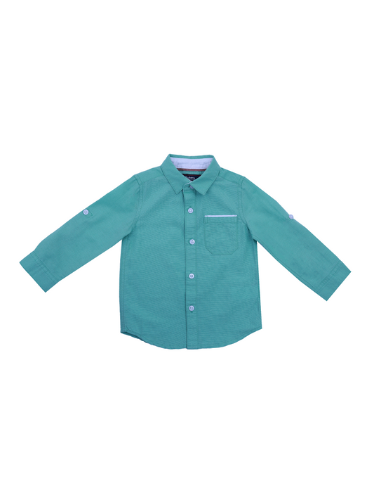 Green Full Sleeve Shirt for Boys