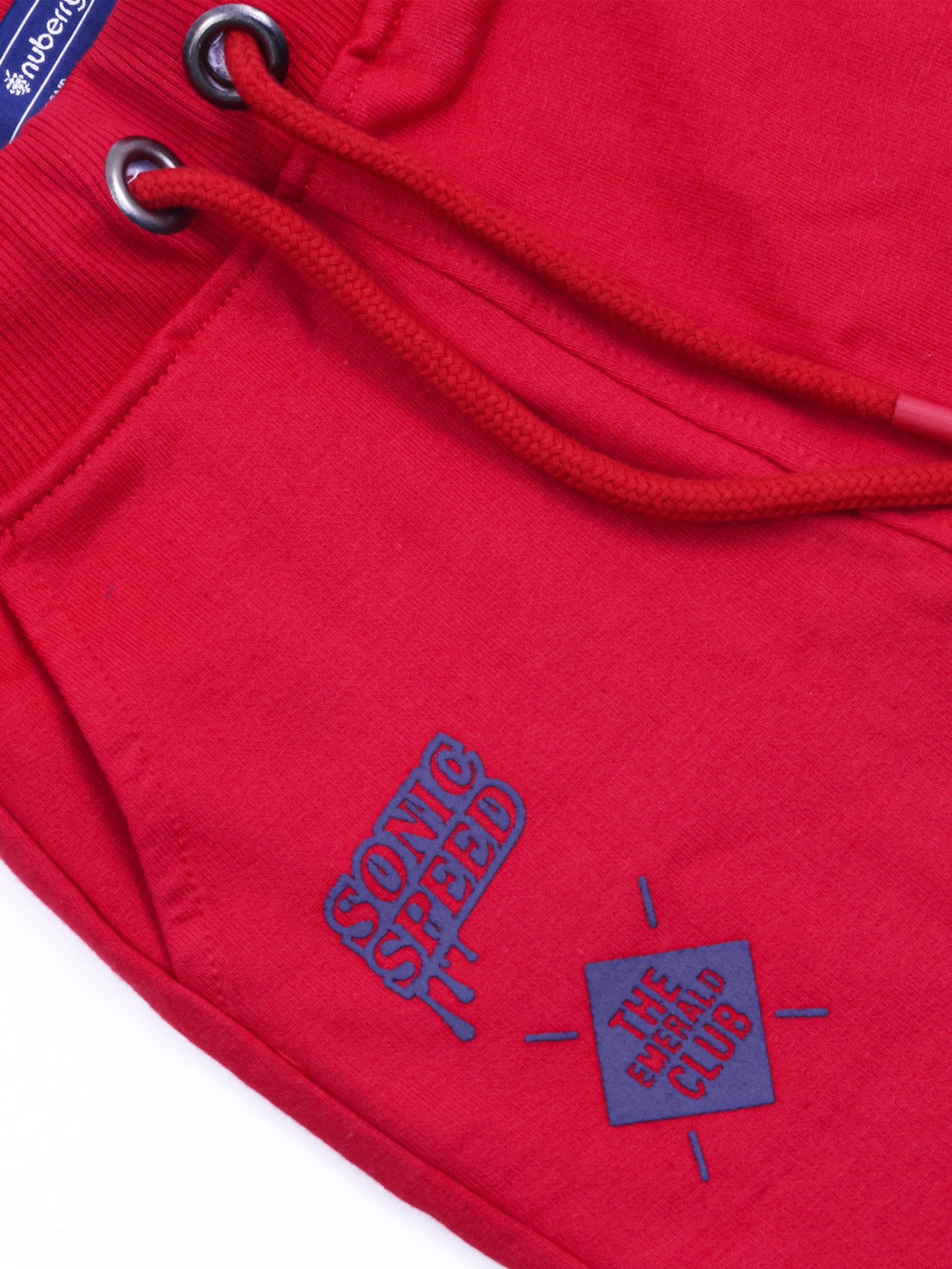 Pure Cotton Red Jogger Pants for Boys