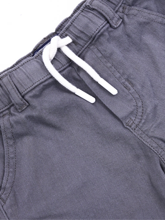 Grey Cargo Pants for Boys by Nuberry