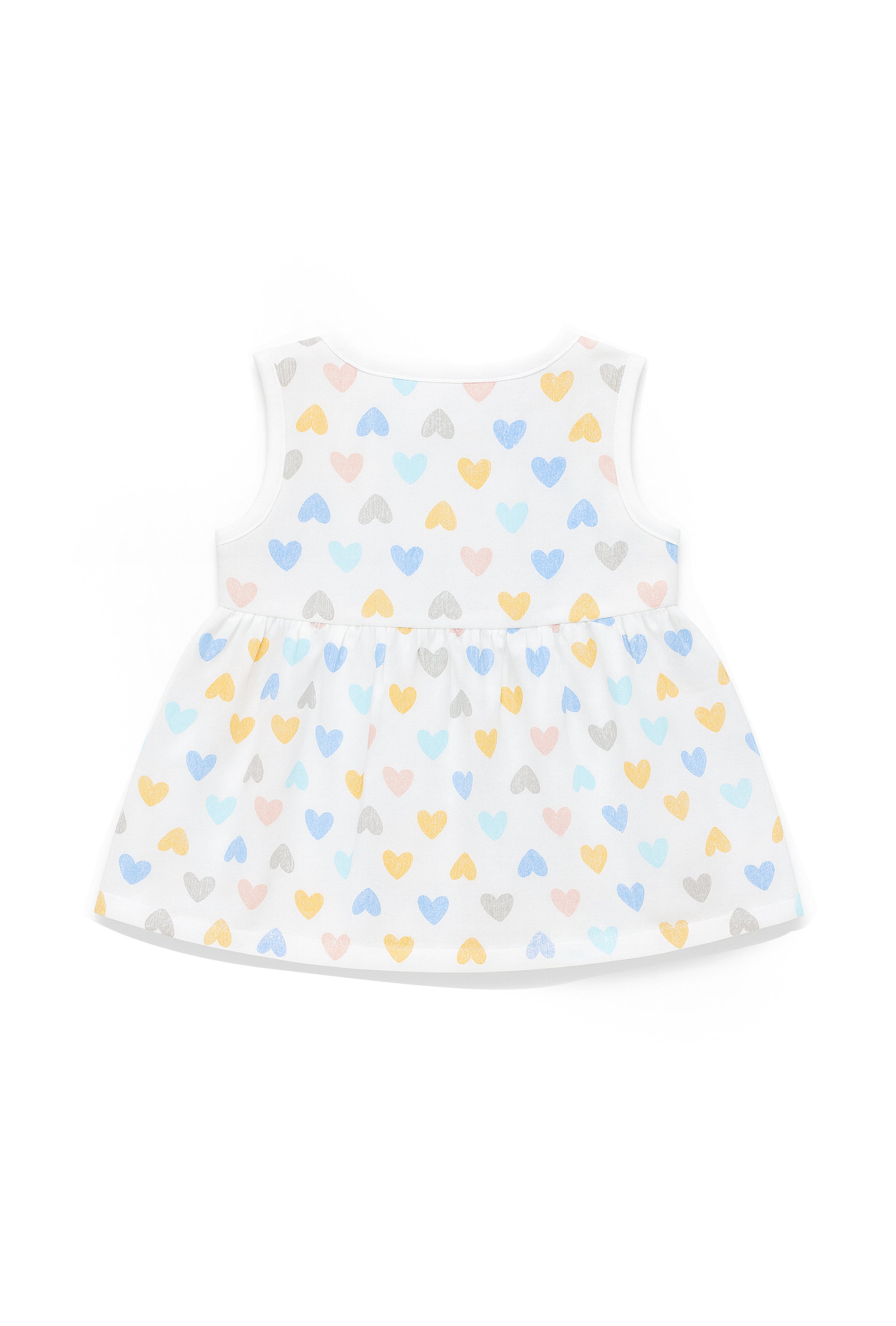 Nuberry Newborn Girls Sleeveless Muslin Frock