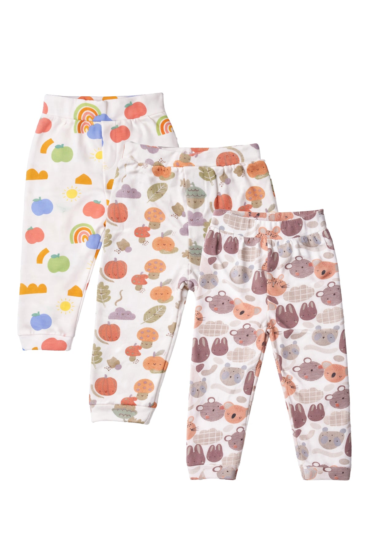 Gentle Comfort for Boys & Girls | Nuberry Unisex Baby Pants (Pack of 3)