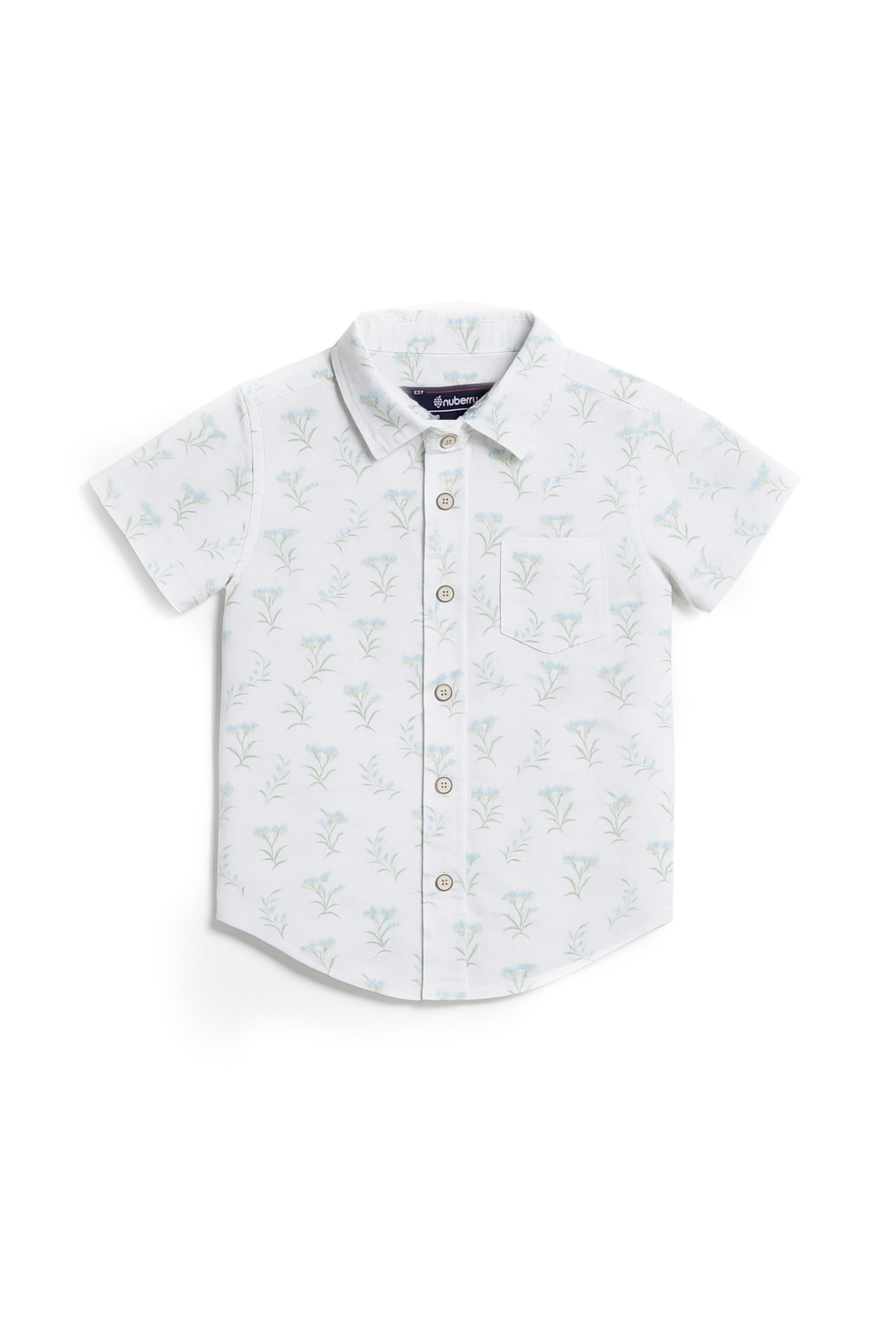 Nuberry Boys Half Sleeve Shirt