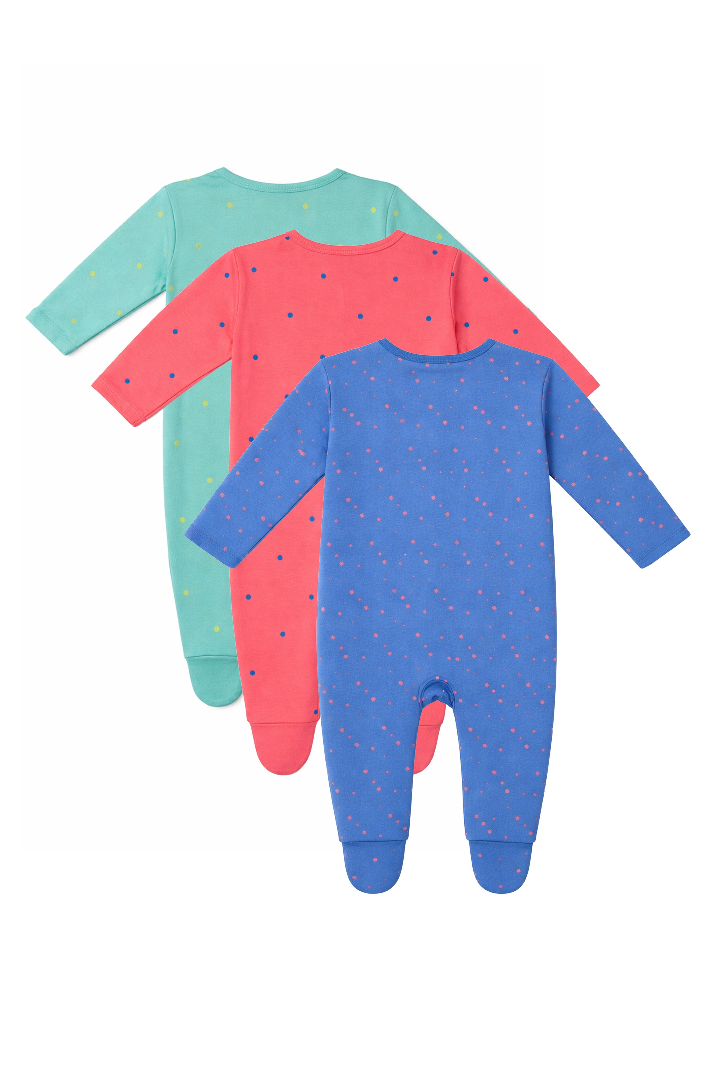 Chosen by Moms | Loved by Babies | Pure Cotton Sleep Suits (Pack of 3)