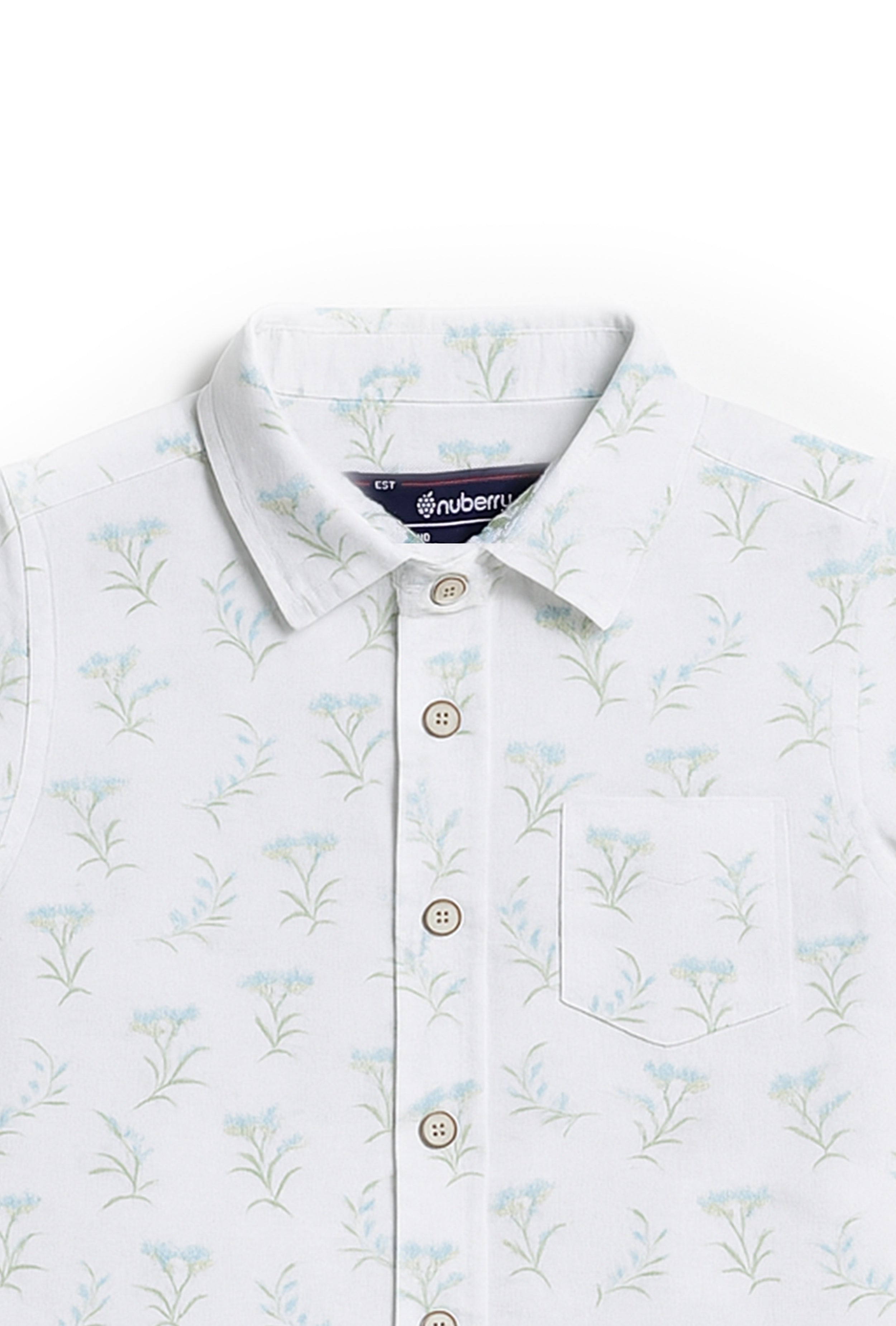 Nuberry Boys Half Sleeve Shirt