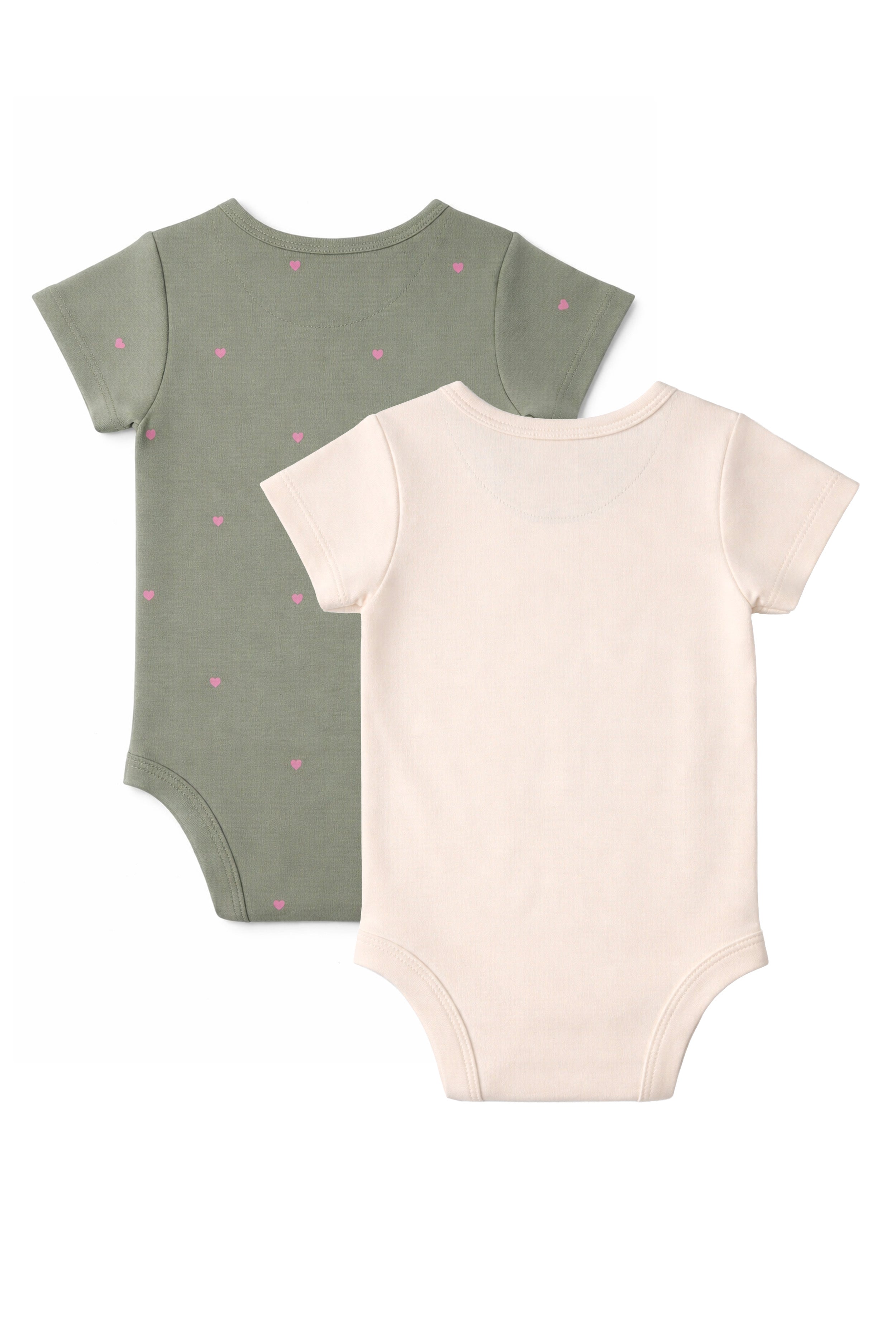 Gentle on Baby Skin | Trusted by Parents | Nuberry Unisex Bodysuit Set of 2