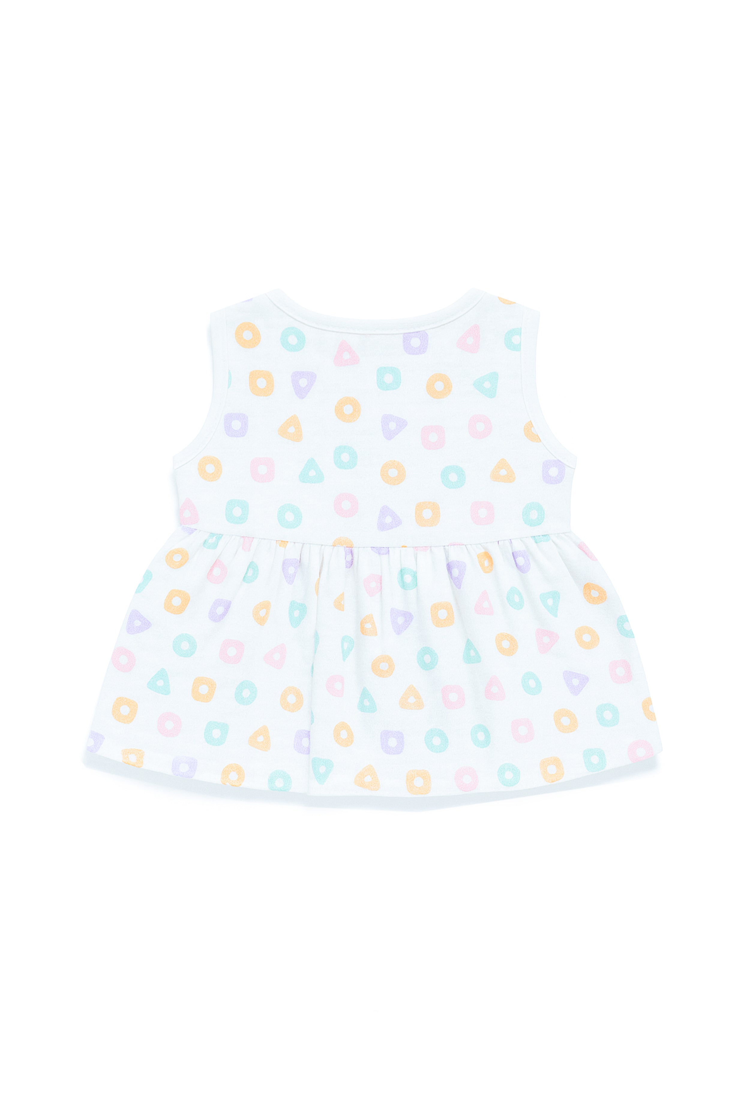 Nuberry Newborn Girls Sleeveless Muslin Frock