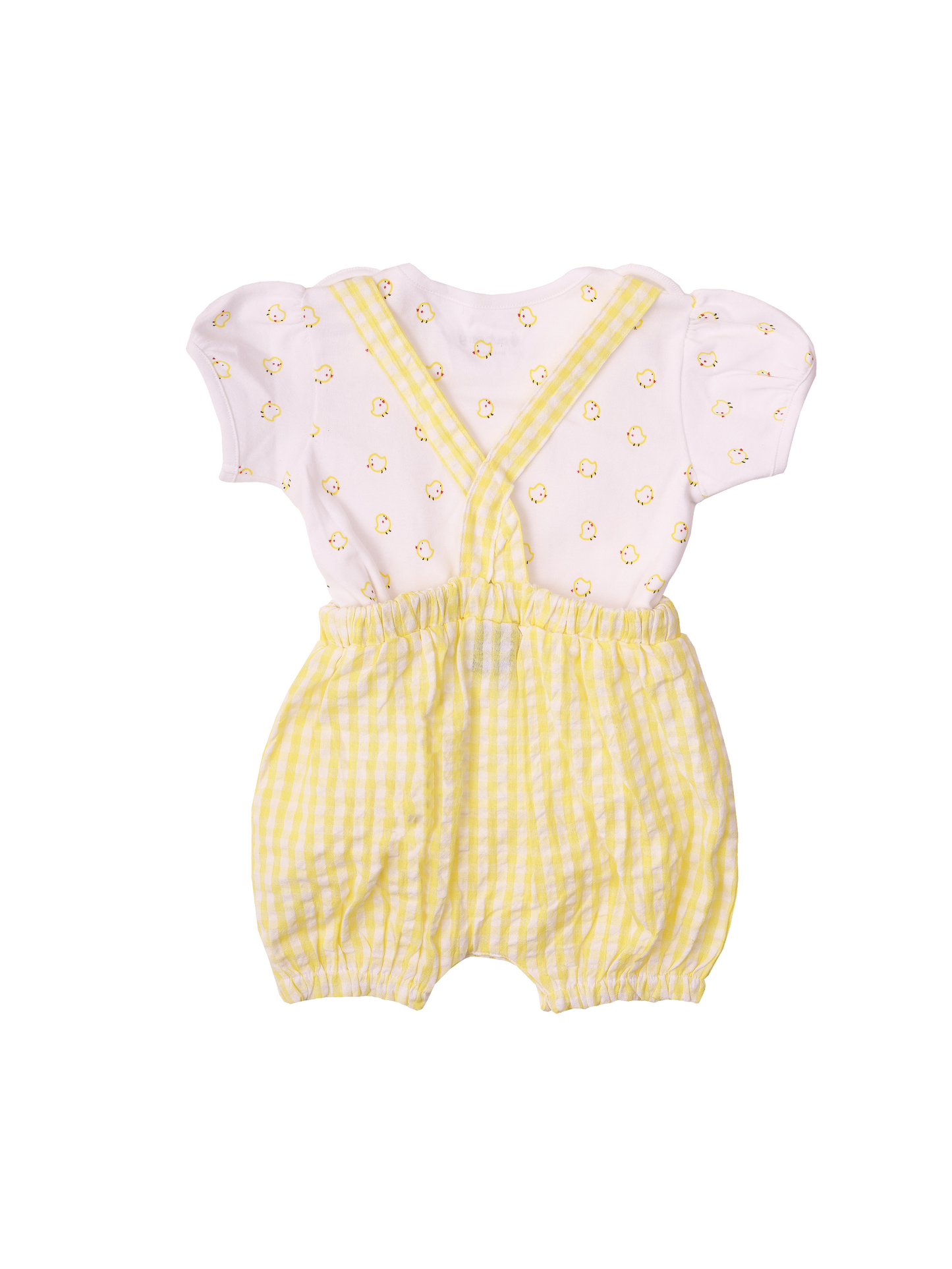 Yellow Dungaree For Girls