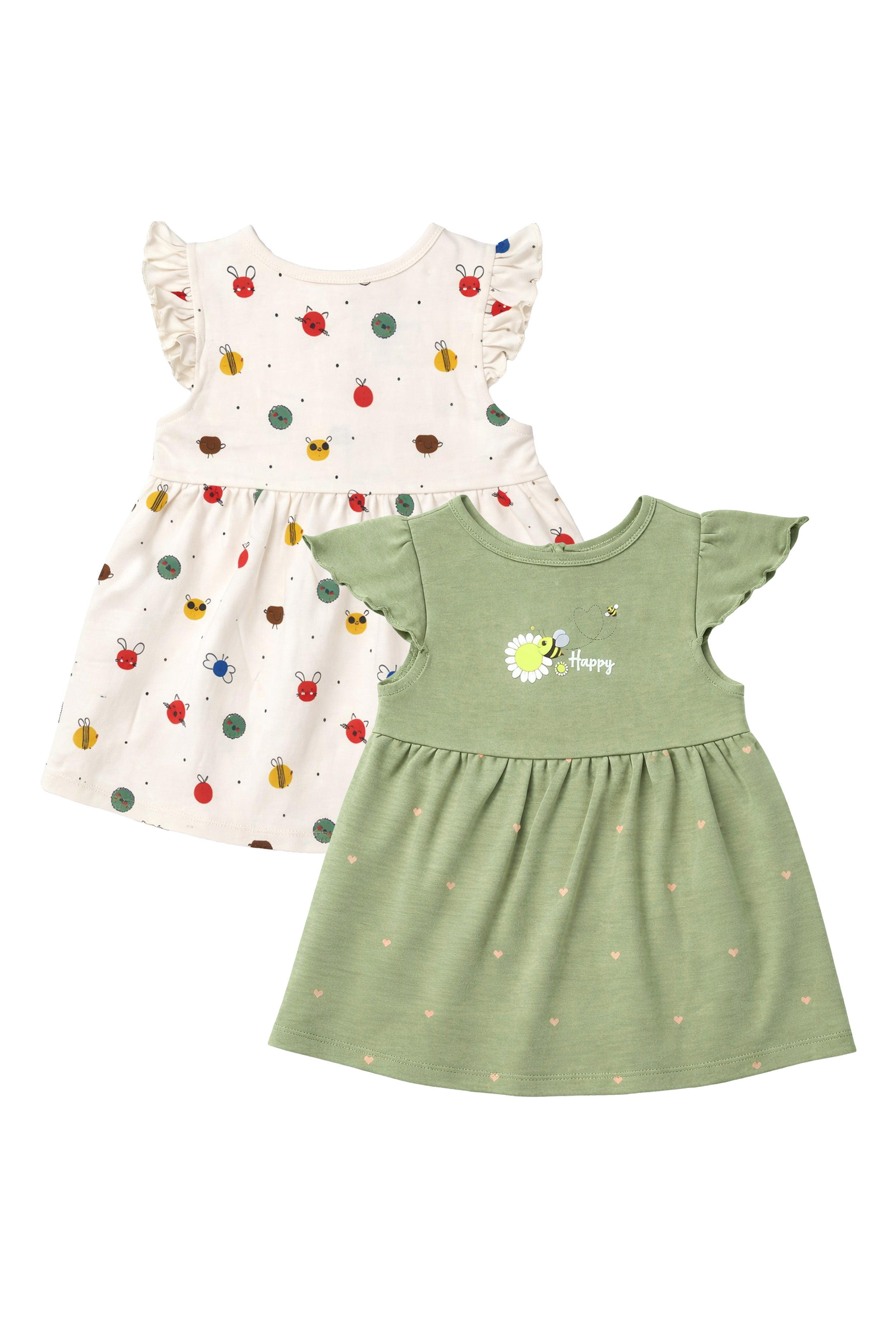 Nuberry Girls Frocks – Pack of 2 | Soft, Gentle & Made for Everyday Smiles