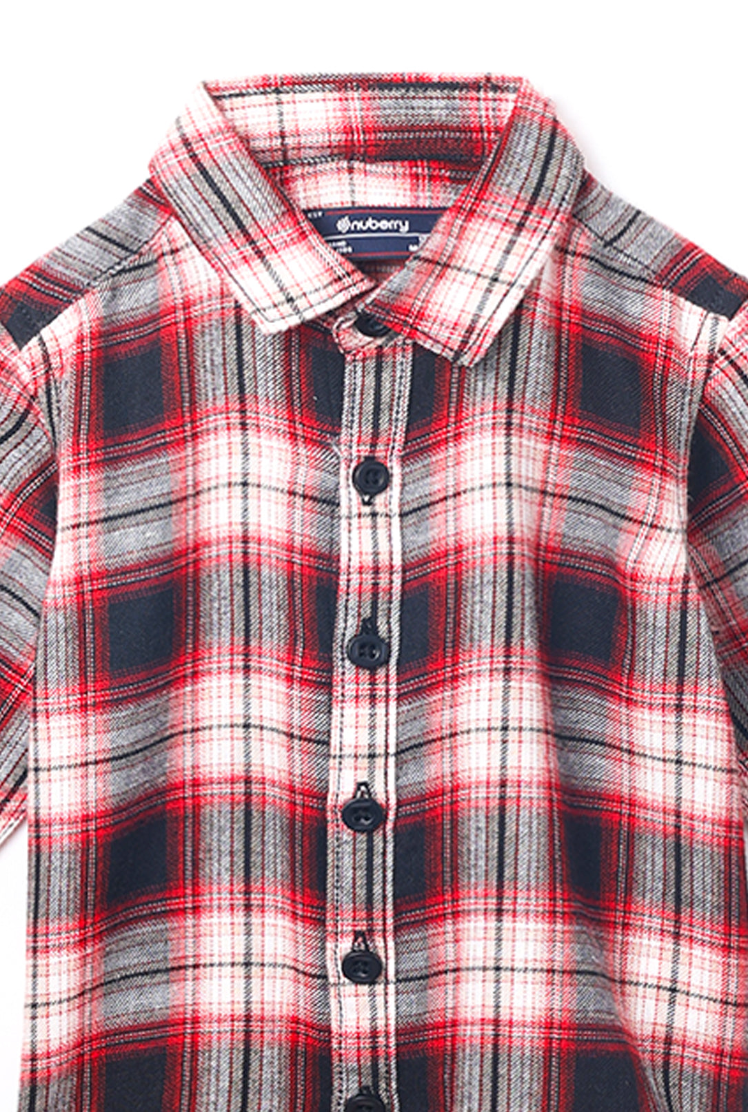 NUBERRY KIDS BOY- CHECKED SHIRT-FULL SLEEVE RED