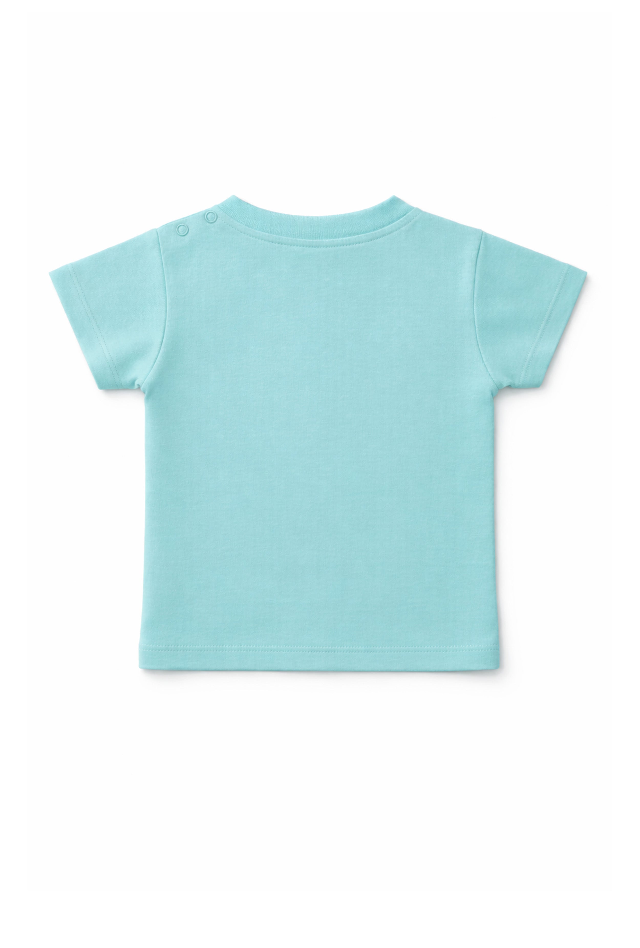 Little Explorer’s Favorite | Nuberry Dino Print Aqua Blue T-Shirt