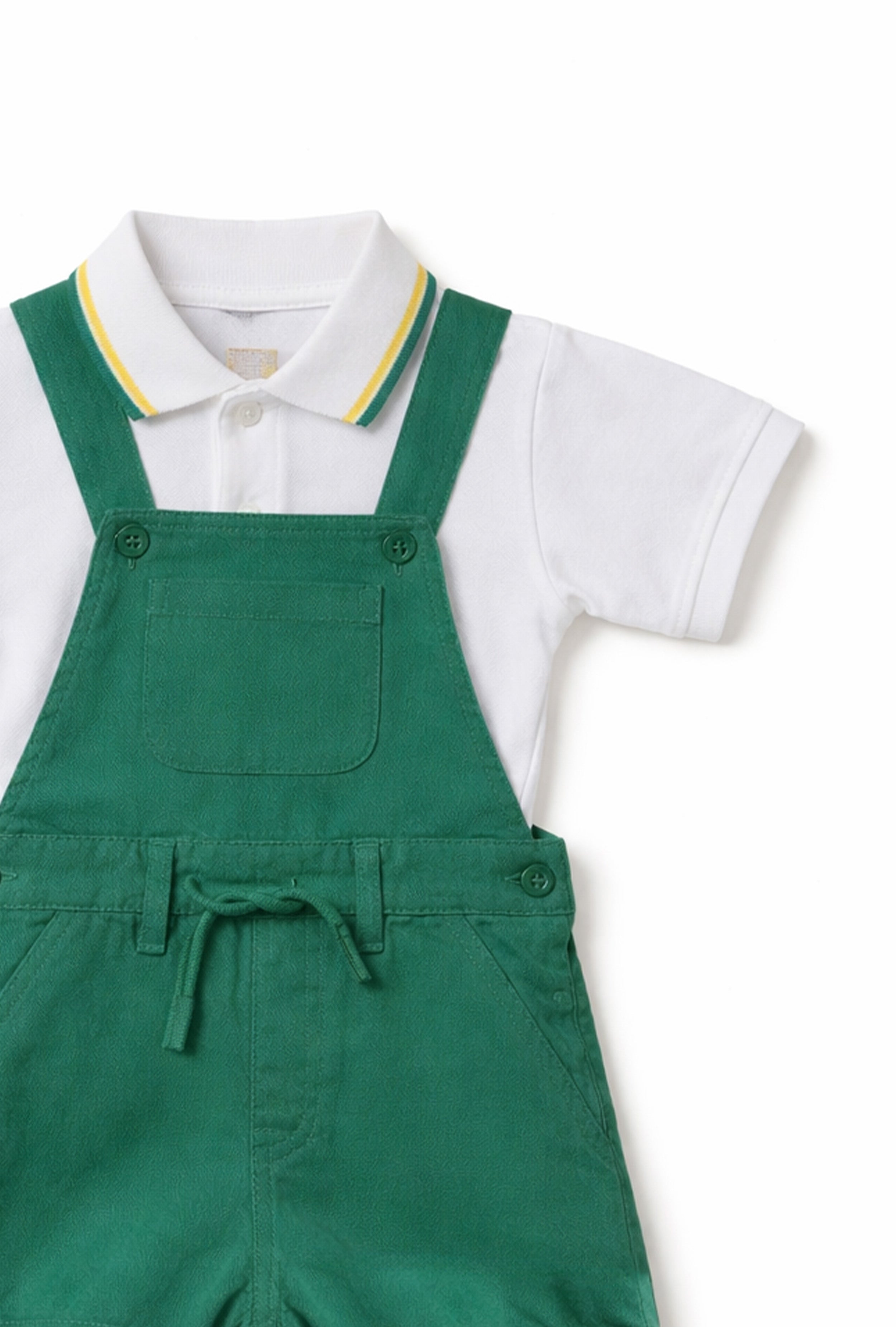 Nuberry Boys Dungaree | Soft & Breathable | Green