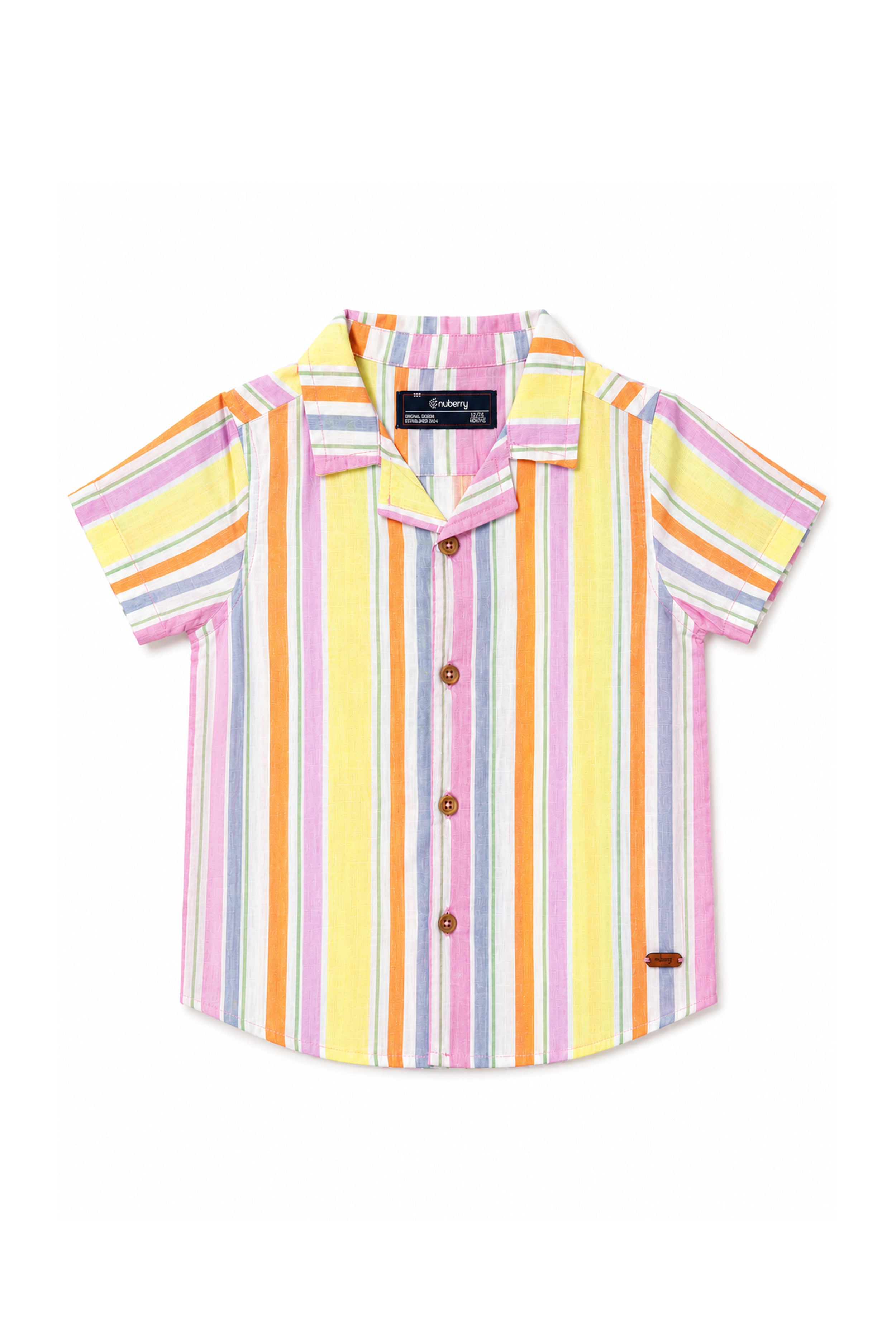 Nuberry Boys Half Sleeve Shirt | Smart Style for Every Special Moment