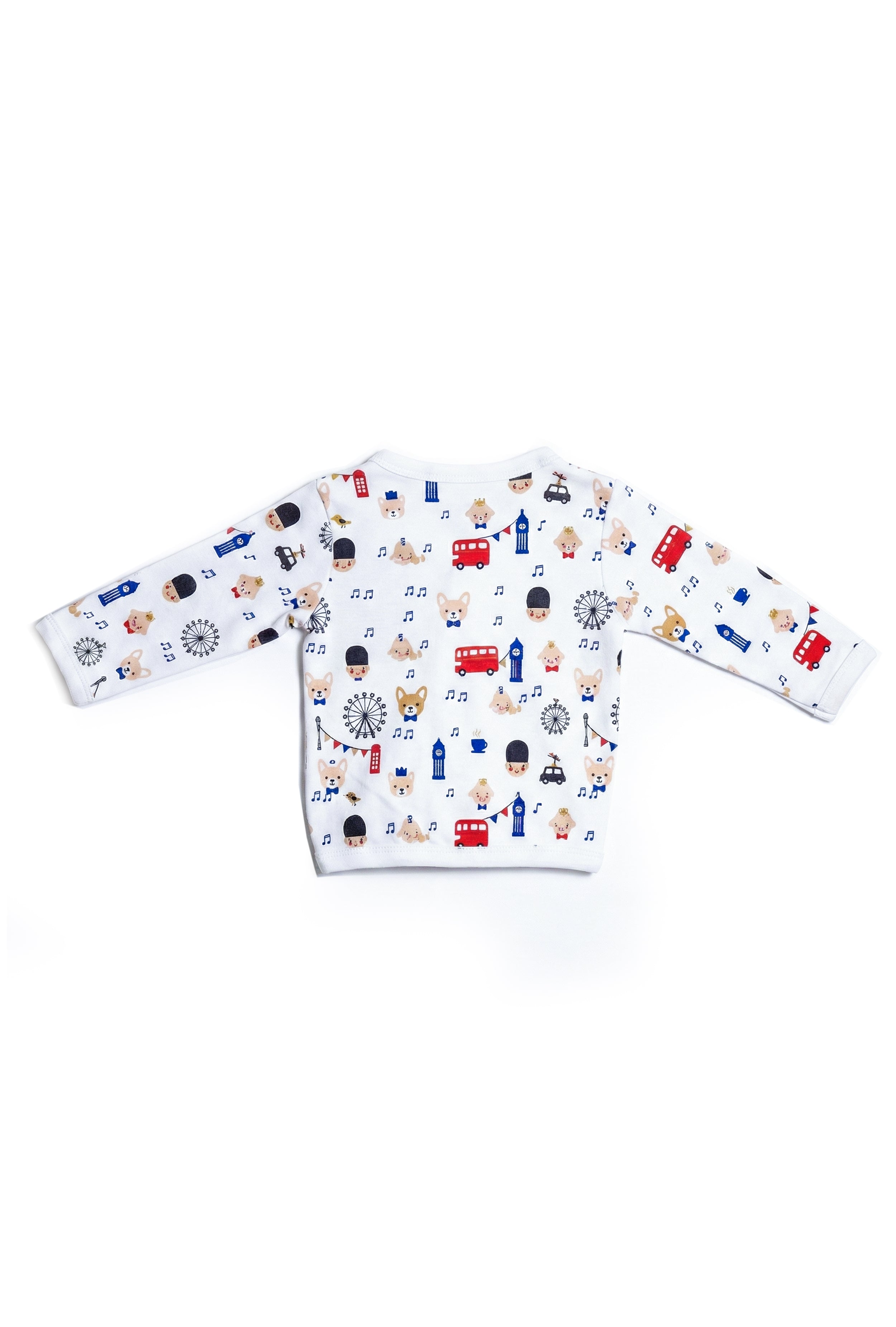 Nuberry Baby Boy Open Vest-Full Sleeve