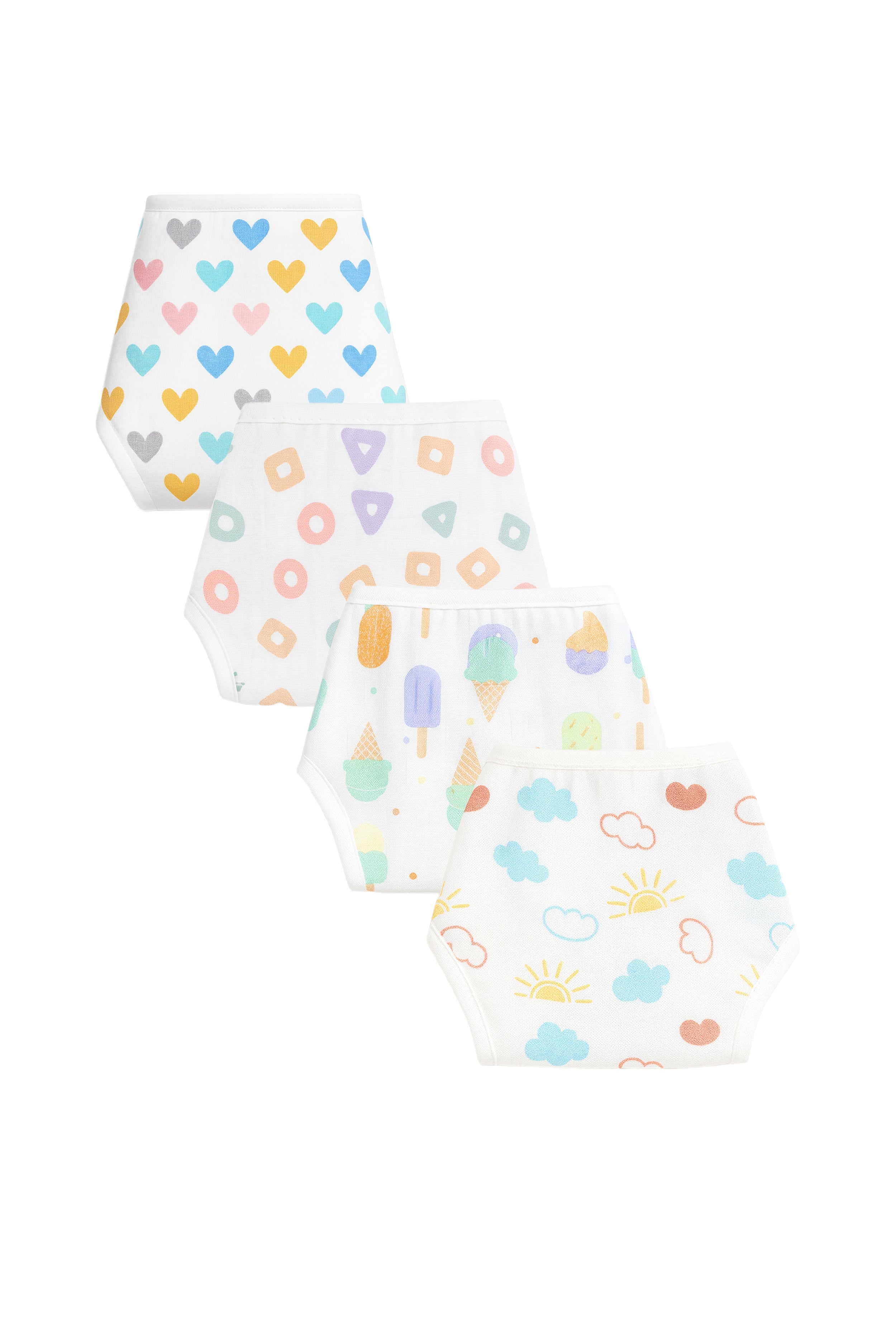 Nuberry Muslin Nappy for Babies | Kids Accessories (Pack of 4) - Neubaby Stores