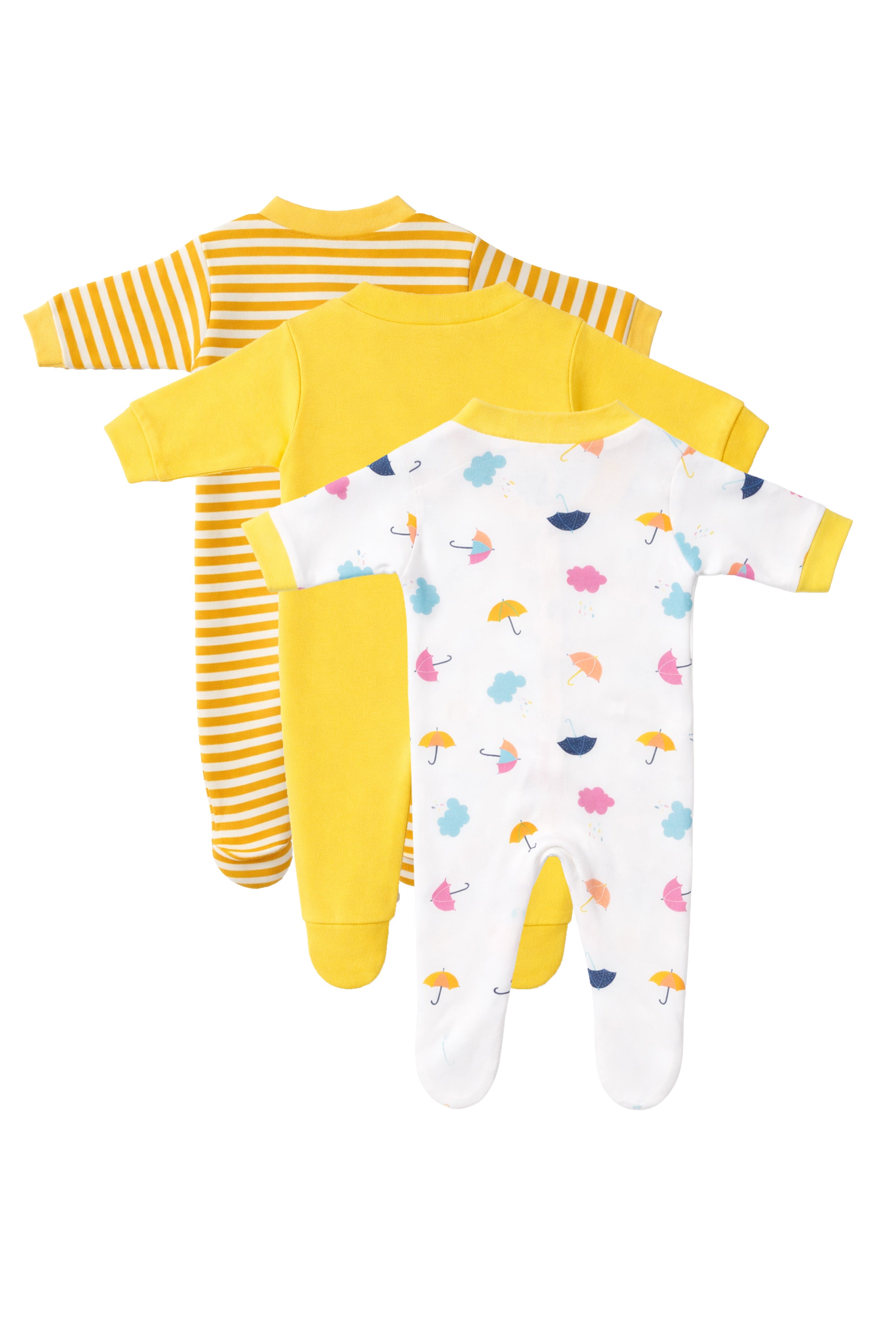 Chosen by Moms | Loved by Babies | Pure Cotton Sleep Suits (Pack of 3)