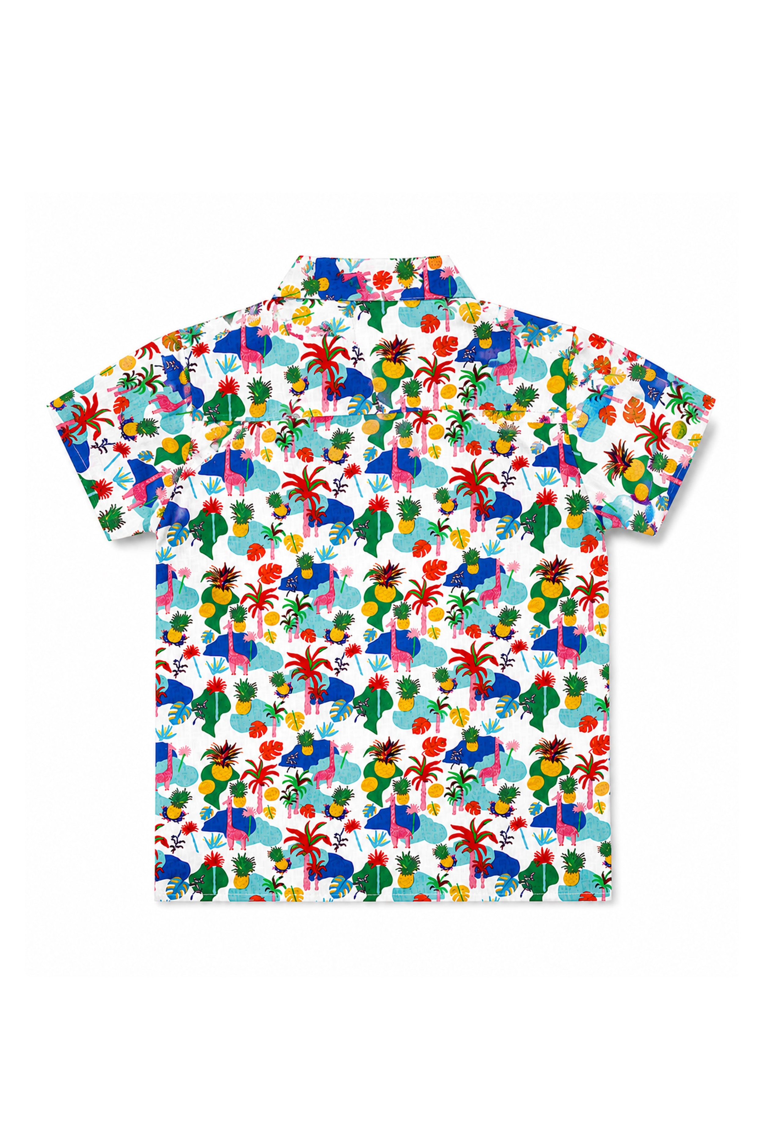Nuberry Boys Half Sleeve Shirt | Playful Prints for Joyful Moments