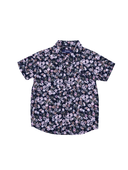 Multicolor Printed Half Sleeve Shirt for Boys