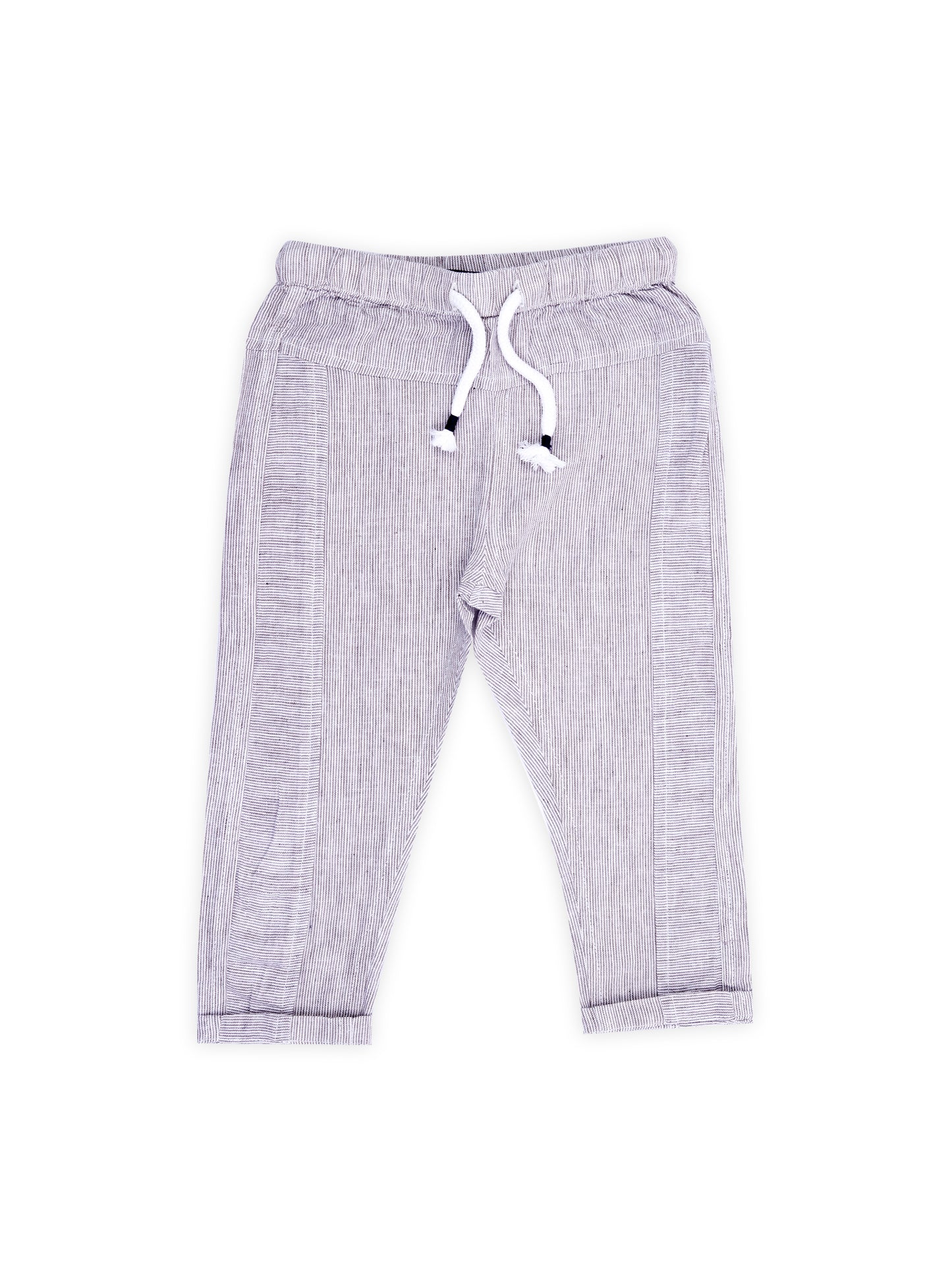 Beige Pure Linen Pants for Boys