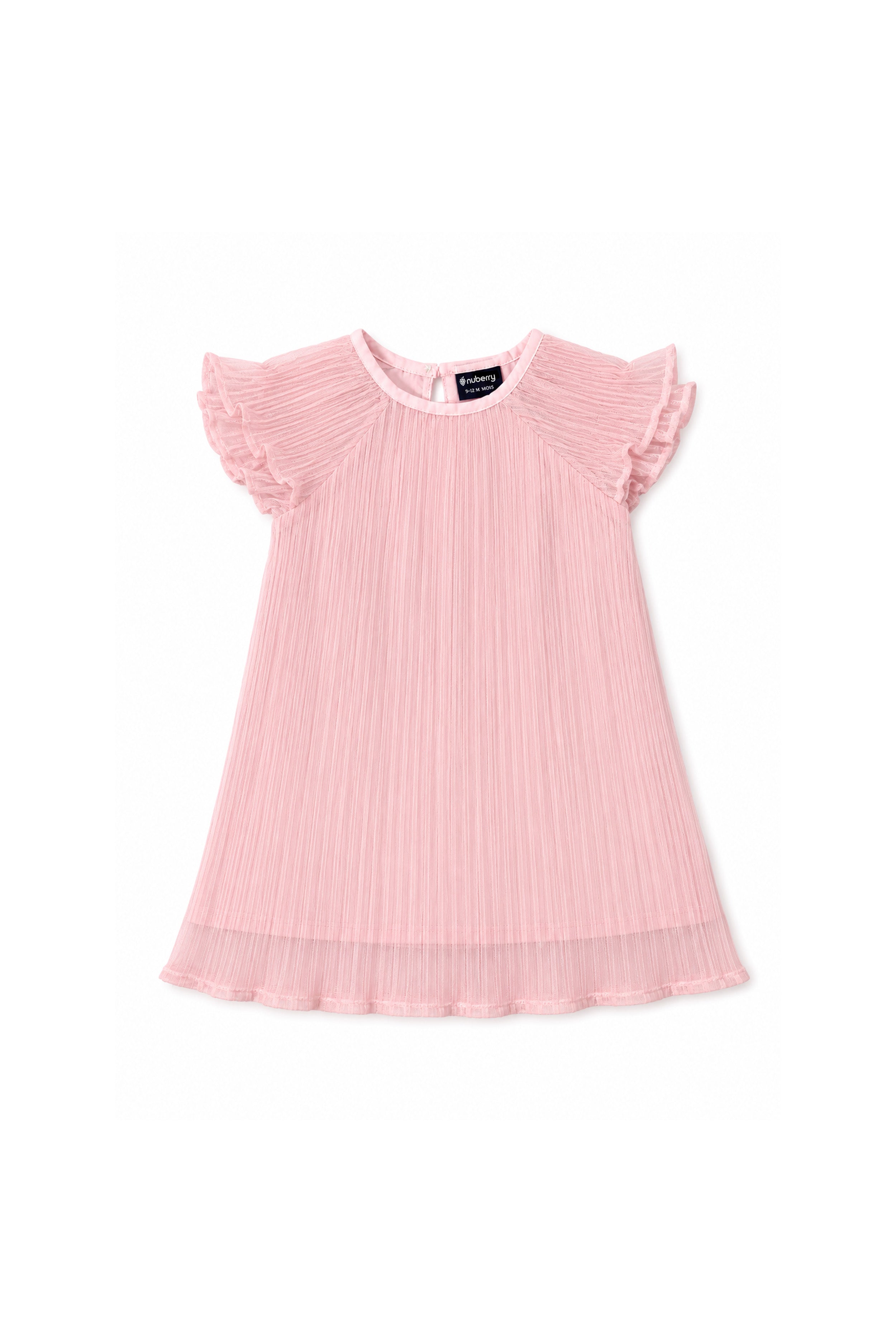 Nuberry Girls Pleated Dress | Elegant Style, Soft Comfort & Everyday Charm